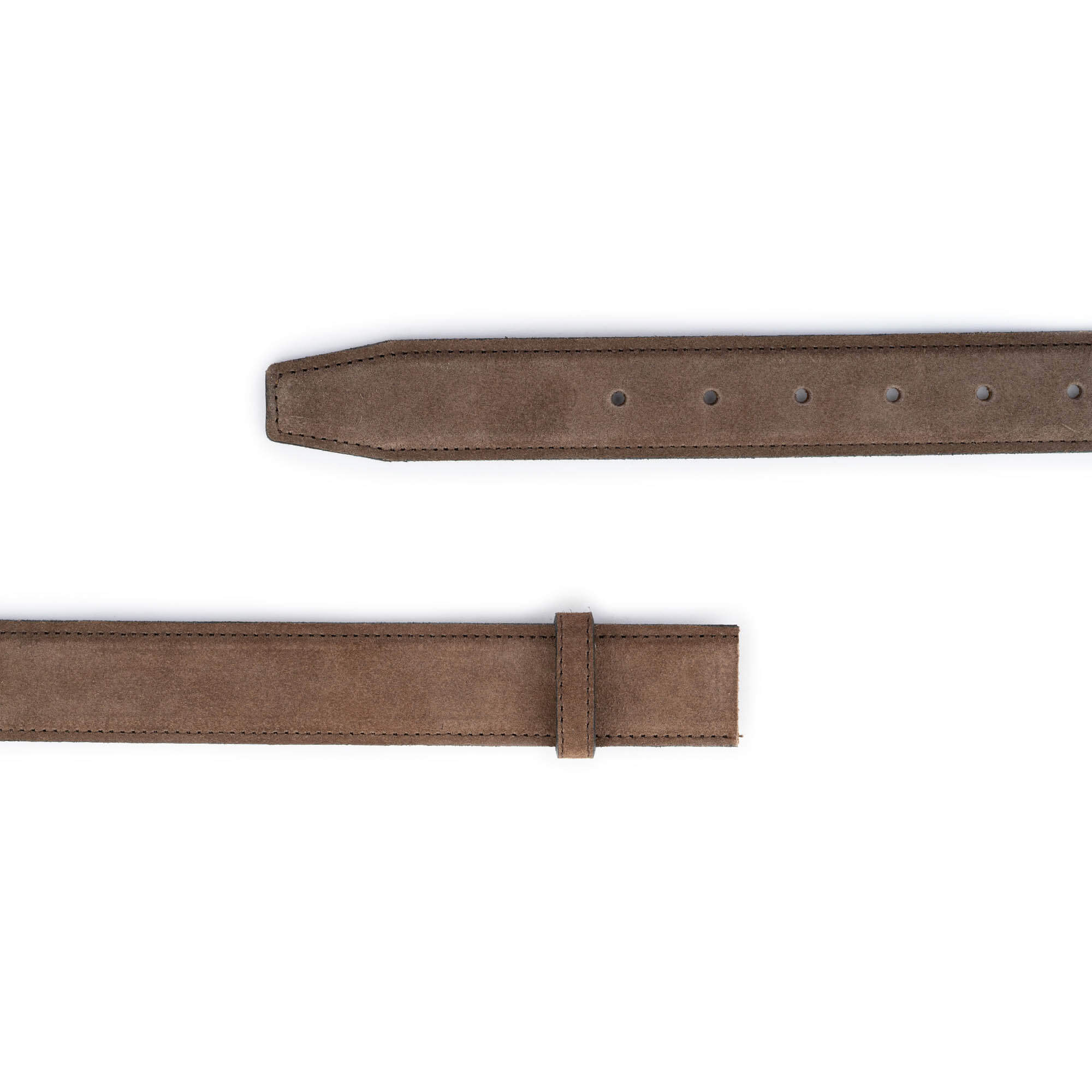 Cartier Buckle Replacement Strap - Brown Taupe Suede Reversible Belt for Men & Women | Perfect for Dress Pants, Jeans & Formal Occasions