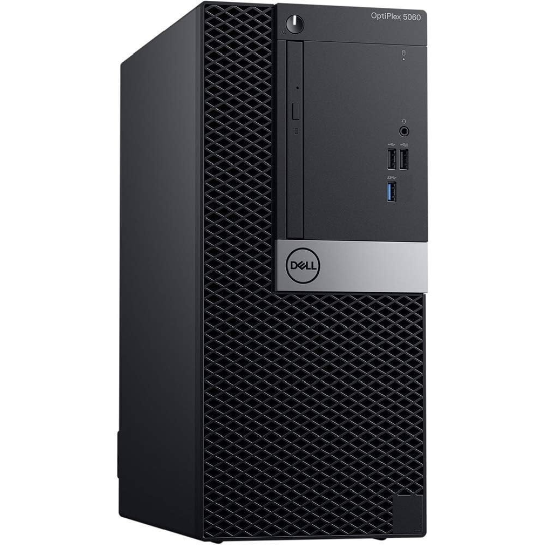 Refurbished Dell Optiplex 5060 Mini Tower Desktop - Intel Core i7-8700 3.2GHz, 16GB RAM, 512GB SSD, Windows 10 Pro | Perfect for Home Office, Business Workstations & Gaming Setups