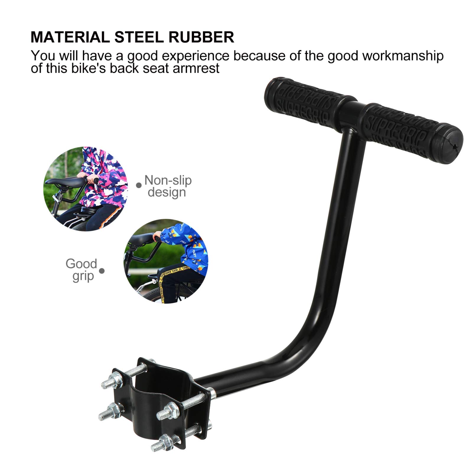 FAVOMOTO Bike Seat Armrest - Adjustable Handrail for Comfortable Cycling | Perfect for Mountain Bikes, Road Bikes & Commuting