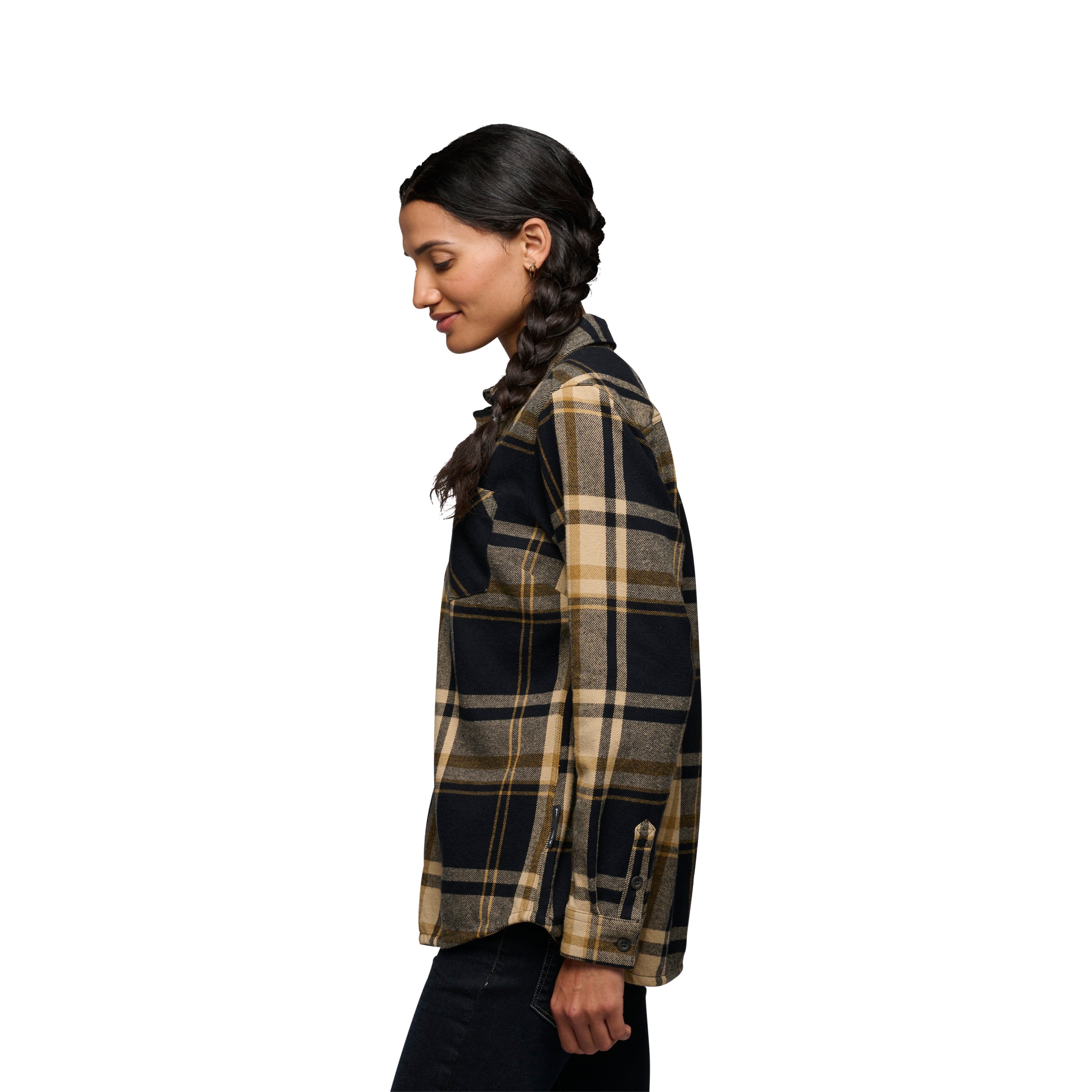 Women's Soft & Cozy Flannel Shirt - Warm Plaid Button-Up Top for Casual Outfits & Fall Layering