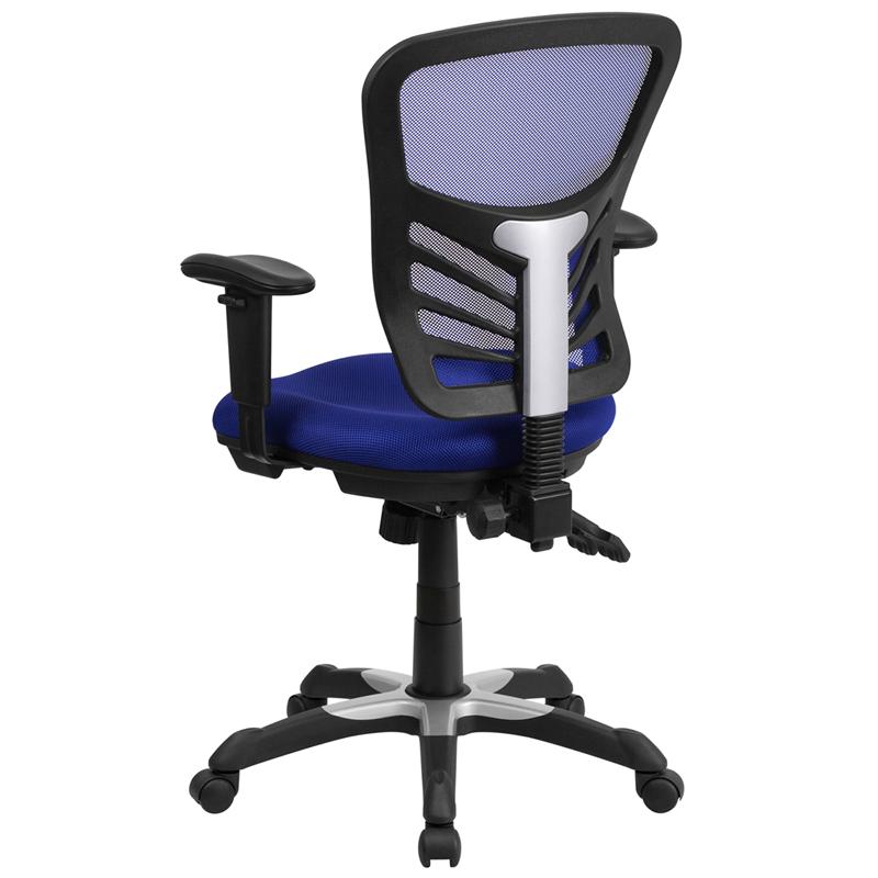 FLASH Mid Back Mesh Executive Office Chair - Ergonomic Swivel Chair with Adjustable Arms & Lumbar Support (Model HL 0001) - Perfect for Home Office, Gaming & Workspaces