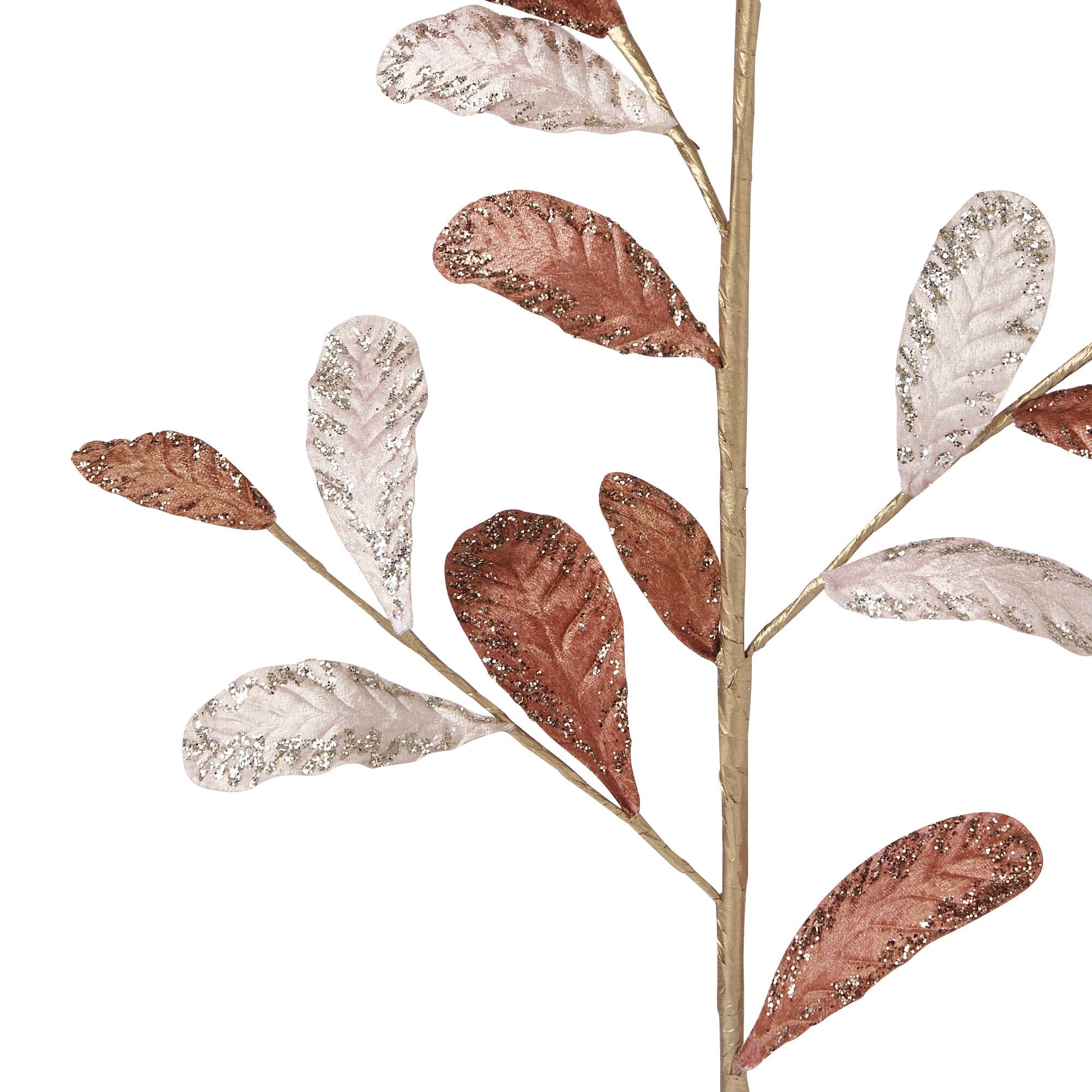 Velvet Leaf Copper Artificial Plants - Realistic Faux Greenery for Home Decor, Office, Wedding & Events