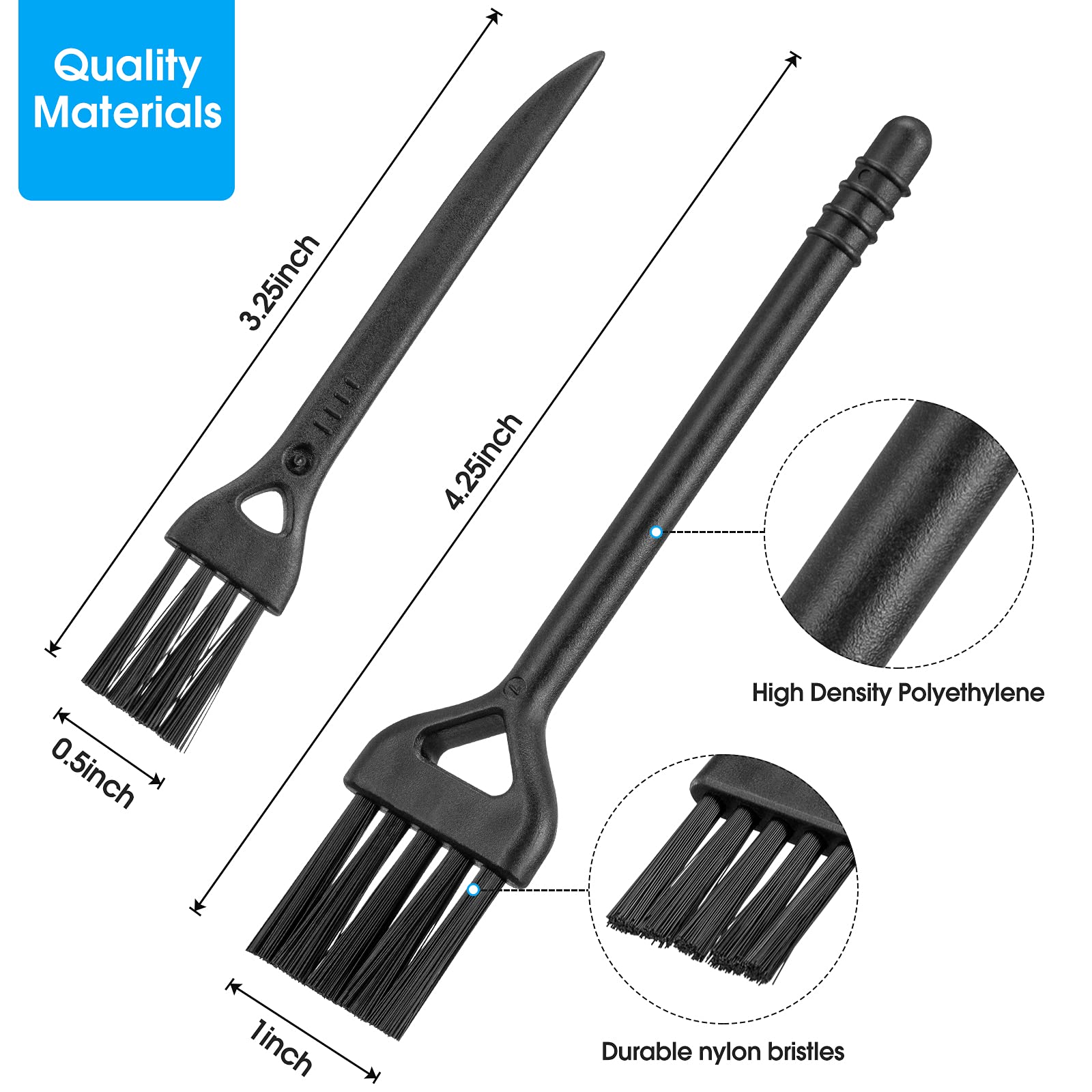 Computer Keyboard Cleaning Brush Kit - Antistatic Dust Cleaner for PC, Laptop, Printer & Electronics | Narrow Gap & Vent Cleaning Tool for Home & Office Workspace