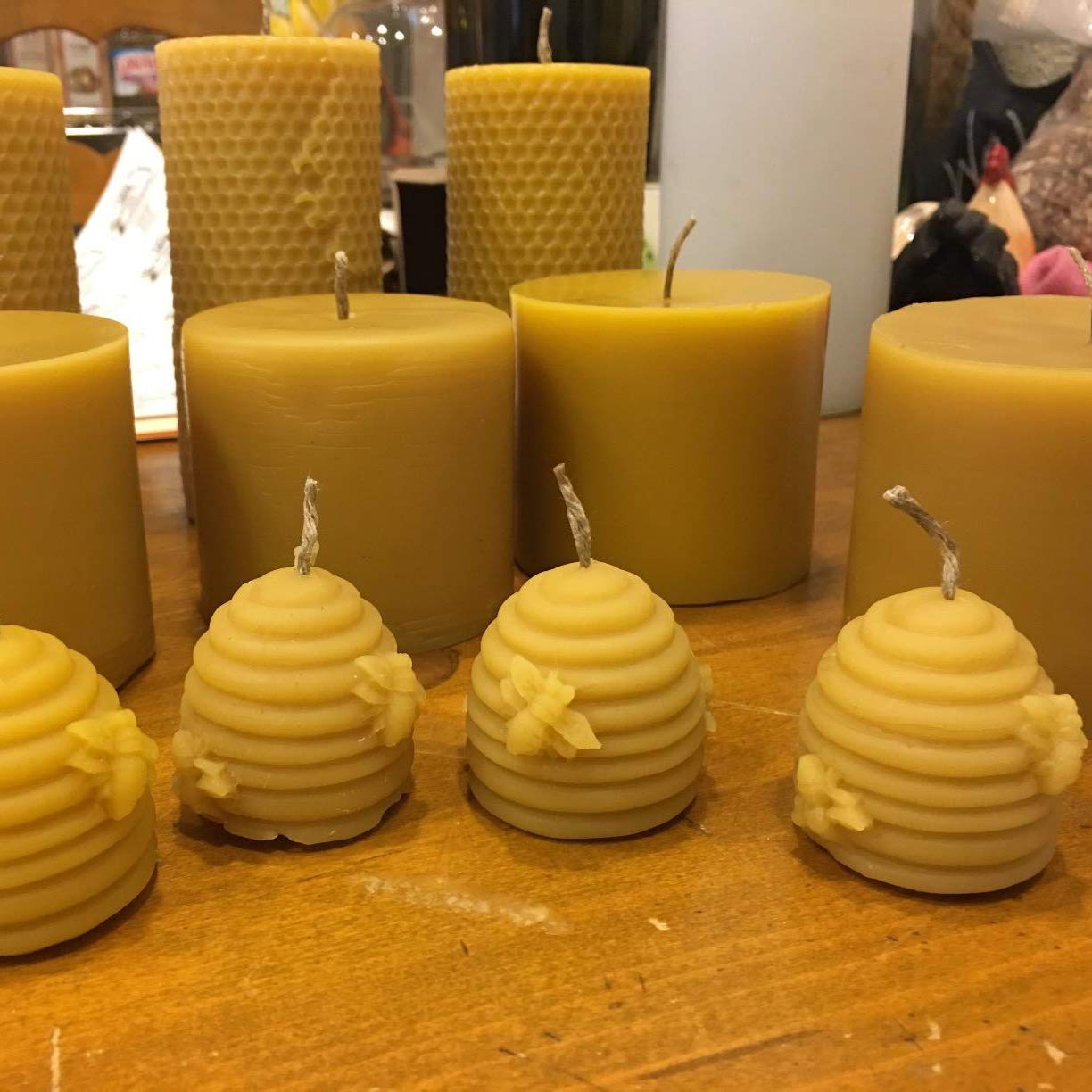 2-Pack Bee Silicone Molds for DIY Crafts - Soap Making, Cake Decorating, Chocolate, Candles, Resin Art & Wax Crayons | Perfect for Handmade Gifts, Party Favors & Home Decor Projects