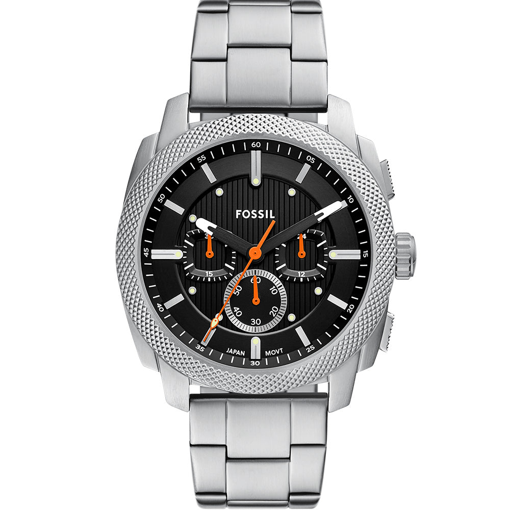 Fossil Machine FS6095 Chronograph Watch for Men - Stylish Analog Quartz Chronograph with Leather Strap - Perfect for Casual, Business & Everyday Wear