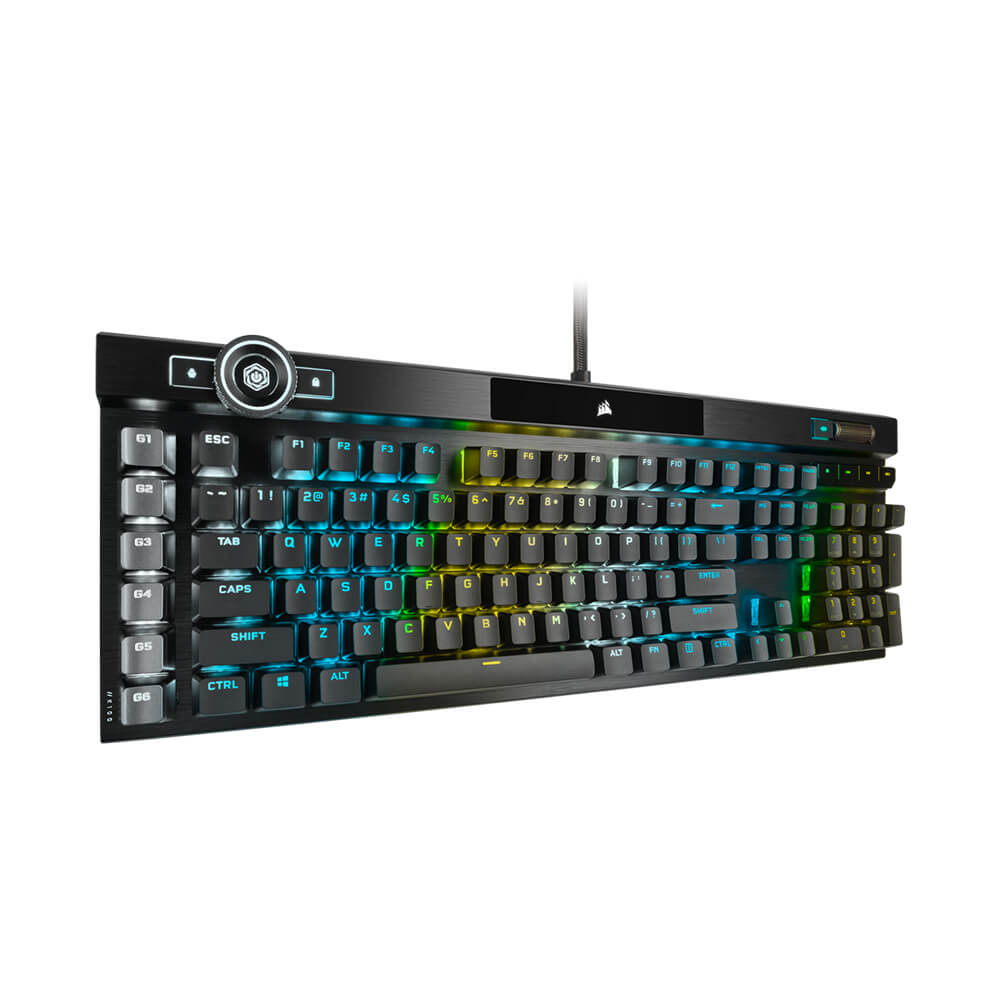 Corsair K100 RGB Optical Mechanical Gaming Keyboard - OPX Rapidfire Switches, PBT Keycaps - Perfect for Competitive Gaming & Professional Typing