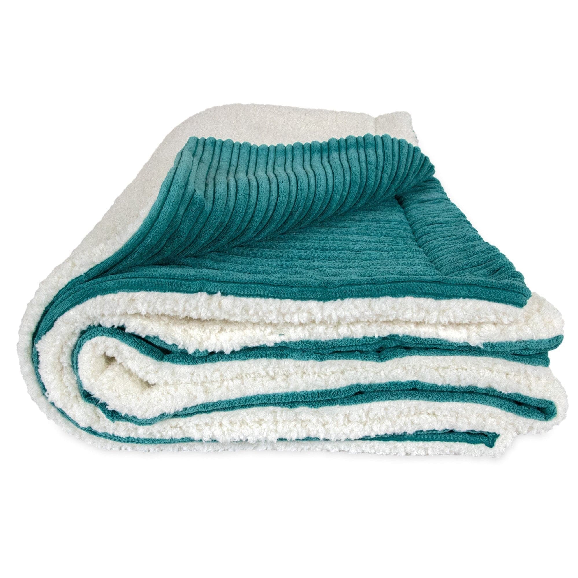 Soft & Cozy XL Terry Corduroy Throw Blanket - Oversized Plush Blanket for Couch, Bed & Travel - Warm Winter Blanket for Adults & Kids - Perfect for Lounging, Camping & Gifts