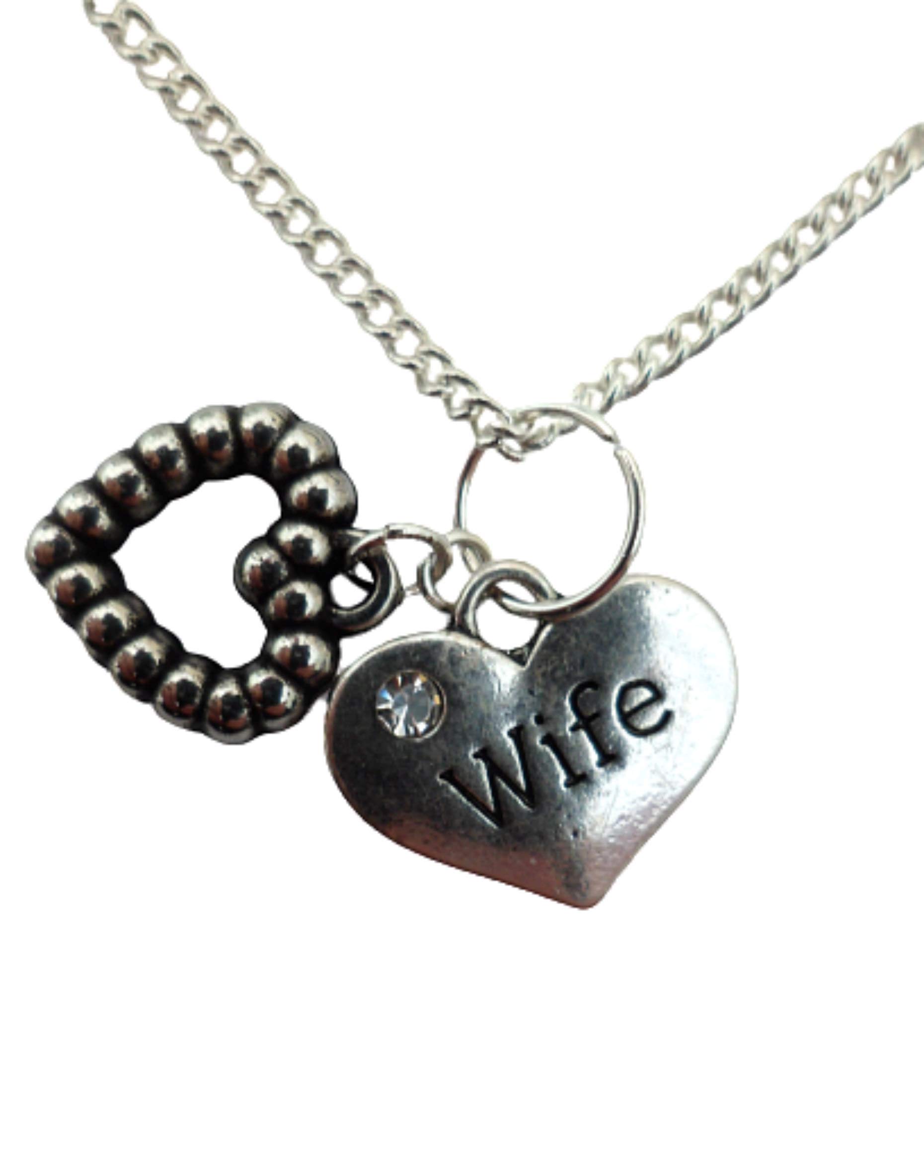 Elegant Silver Plated Heart Charm Necklace for Women - Romantic Gift for Wife, Girlfriend - Perfect for Anniversaries, Valentine's Day & Special Occasions
