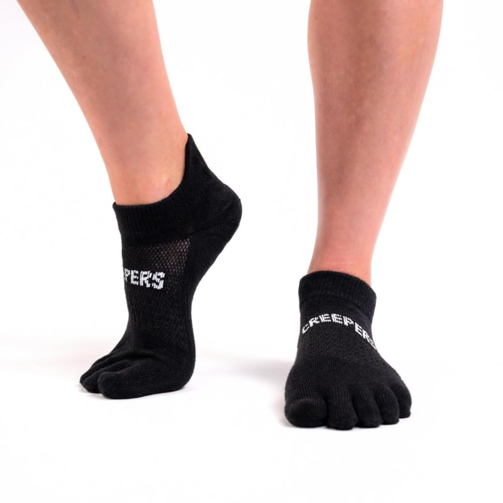Blister-Resistant Merino Wool Toe Socks for Men & Women - No Show Ankle Socks with Cushioned Sole - Perfect for Running, Hiking & Everyday Comfort