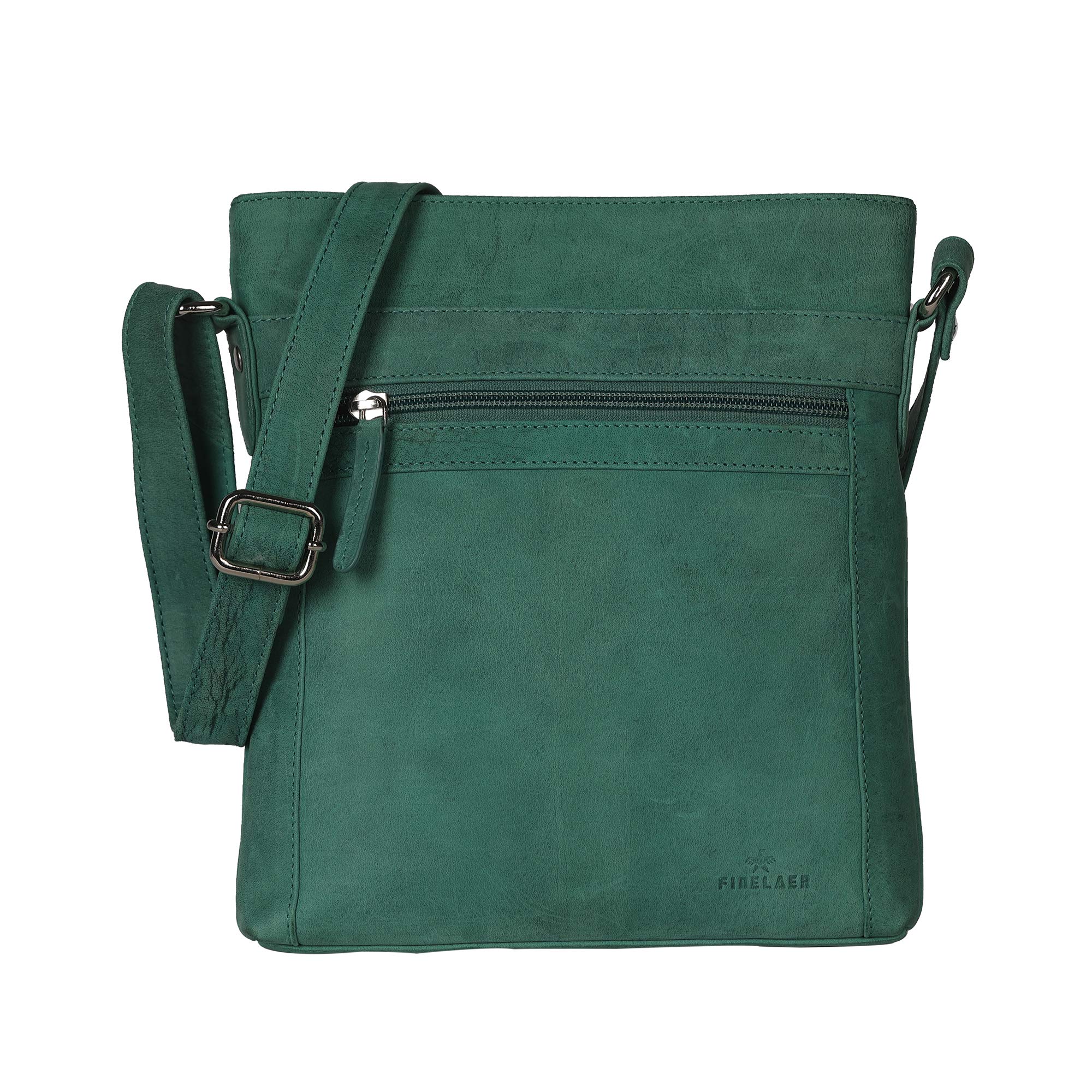 Finelaer Genuine Leather Crossbody Purse for Women - Stylish & Durable Shoulder Bag for Daily Use, Travel, and Work
