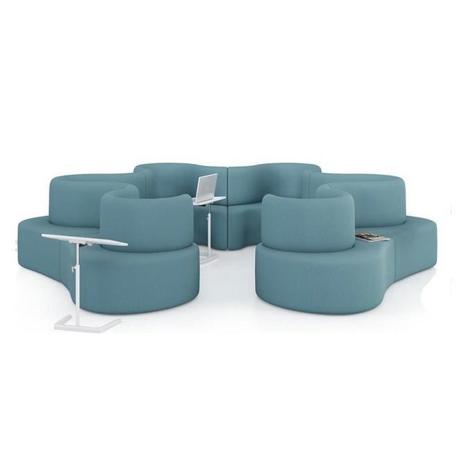 Cloverleaf Sofa Set of 6 - Modern Modular Sectional Couch for Living Room, Lounge & Office - Comfortable Home Furniture for Family Gatherings & Relaxation