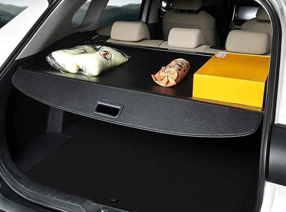 Retractable Cargo Cover for VW Volkswagen Taos 2022-2025 | Trunk Shade Privacy Screen | Carbon Fiber Texture | Perfect for Road Trips & Grocery Hauling