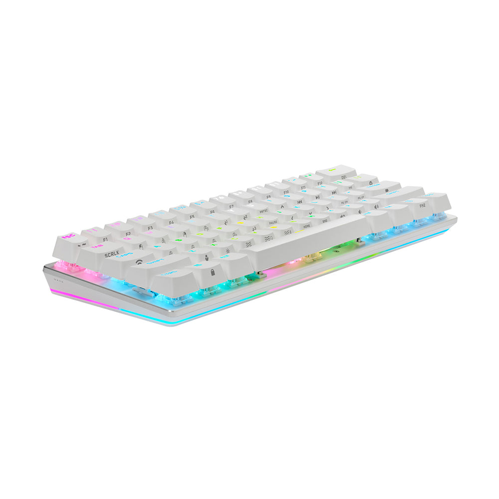 Corsair K70 PRO Mini Wireless RGB 60% Mechanical Gaming Keyboard - White | Compact Design for PC, Mac, PS5, Xbox | Perfect for Esports, Office & Home Use