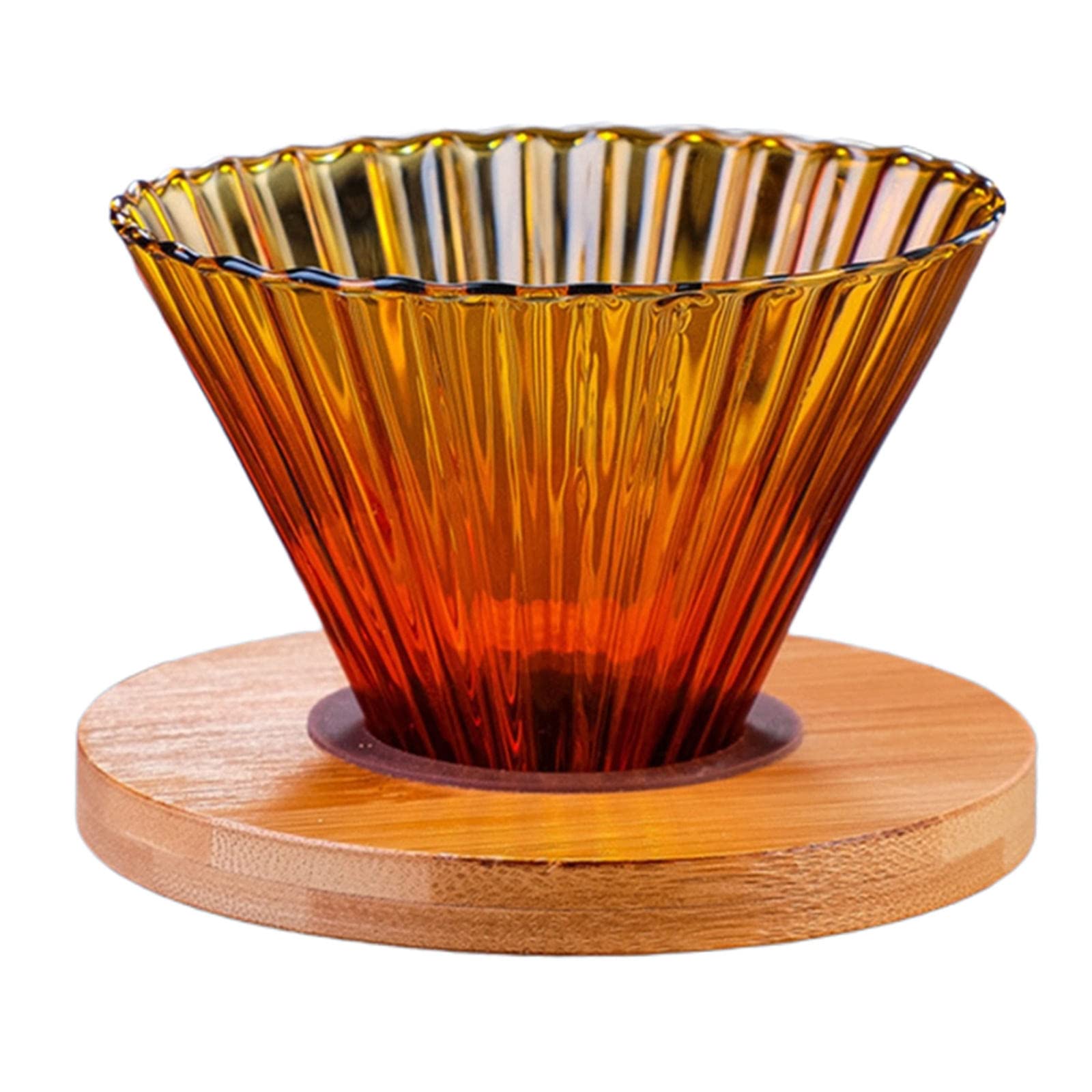 Premium Glass Pour Over Coffee Dripper - Slow Drip Brewer for 3-4 Cups, Manual Coffee Maker with Enhanced Flavor Extraction - Ideal for Home Brewing, Office Use & Gift Giving