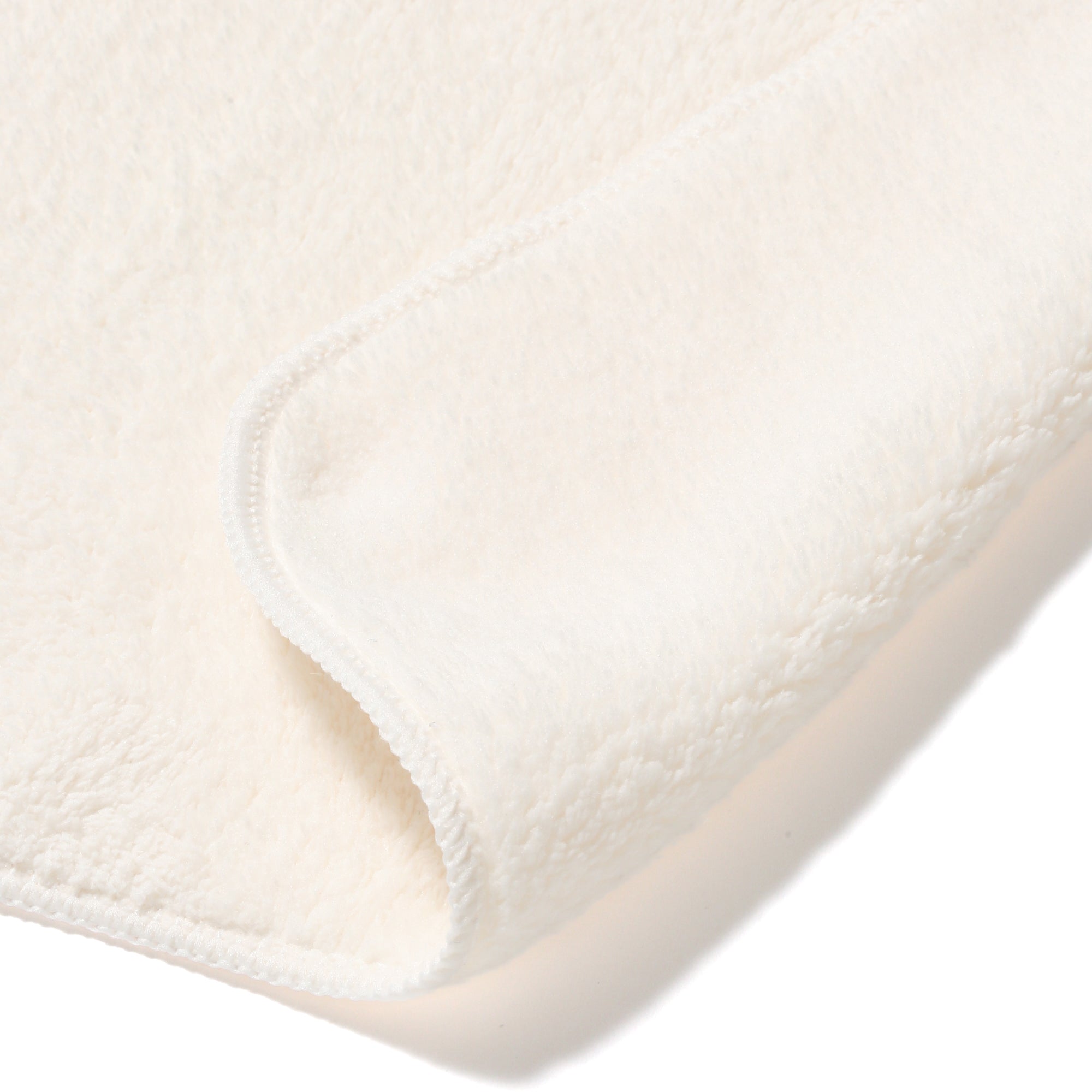Premium Microfiber Face Towel - Soft & Absorbent Ivory Facial Cloth for Skincare, Makeup Removal & Travel - Gentle Exfoliation & Quick Drying