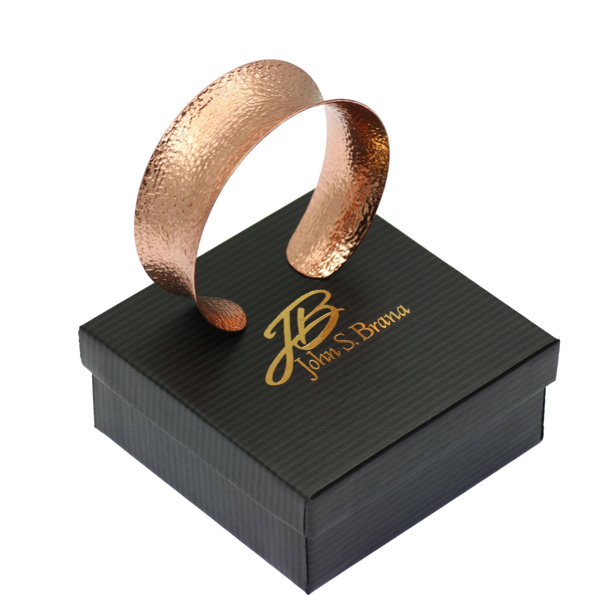 Textured Copper Bangle Bracelet for Women - Handmade Boho Jewelry - Stackable Arm Cuff - Perfect for Festivals, Weddings & Everyday Wear