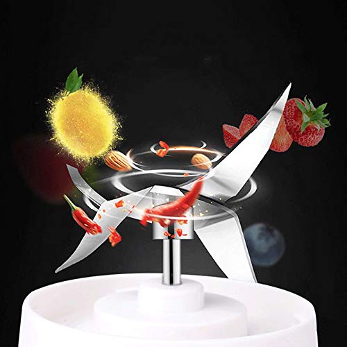 Portable Electric Juicer Cup with 4000mAh Battery - USB Rechargeable Mini Blender, 400ML Capacity, 6 Stainless Steel Blades for Smoothies, Protein Shakes & Fresh Juices - Perfect for Travel, Gym, Office, Home & Outdoor - Healthy Breakfast, Post-Workout Recovery, On-the-Go Nutrition - Great for Camping, Hiking, Picnics & Daily Fitness Routine - Ideal for Smoothie Lovers, Fitness Enthusiasts & Busy Professionals