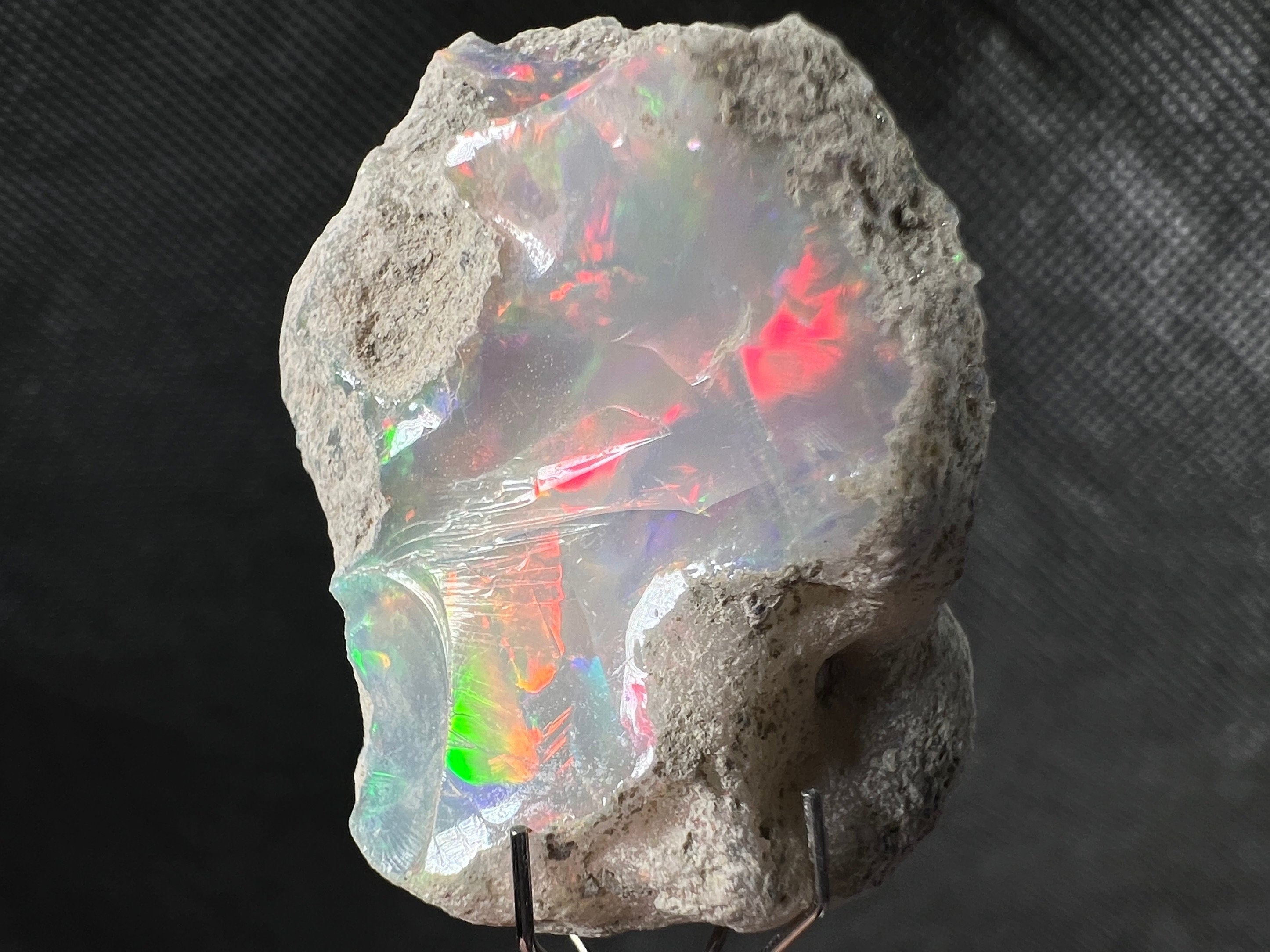 Premium 4A+ Welo Opal Raw Crystal - Certified Cutting Grade Opal for Jewelry Making (50632) - Perfect for Rings, Necklaces & DIY Gemstone Crafts