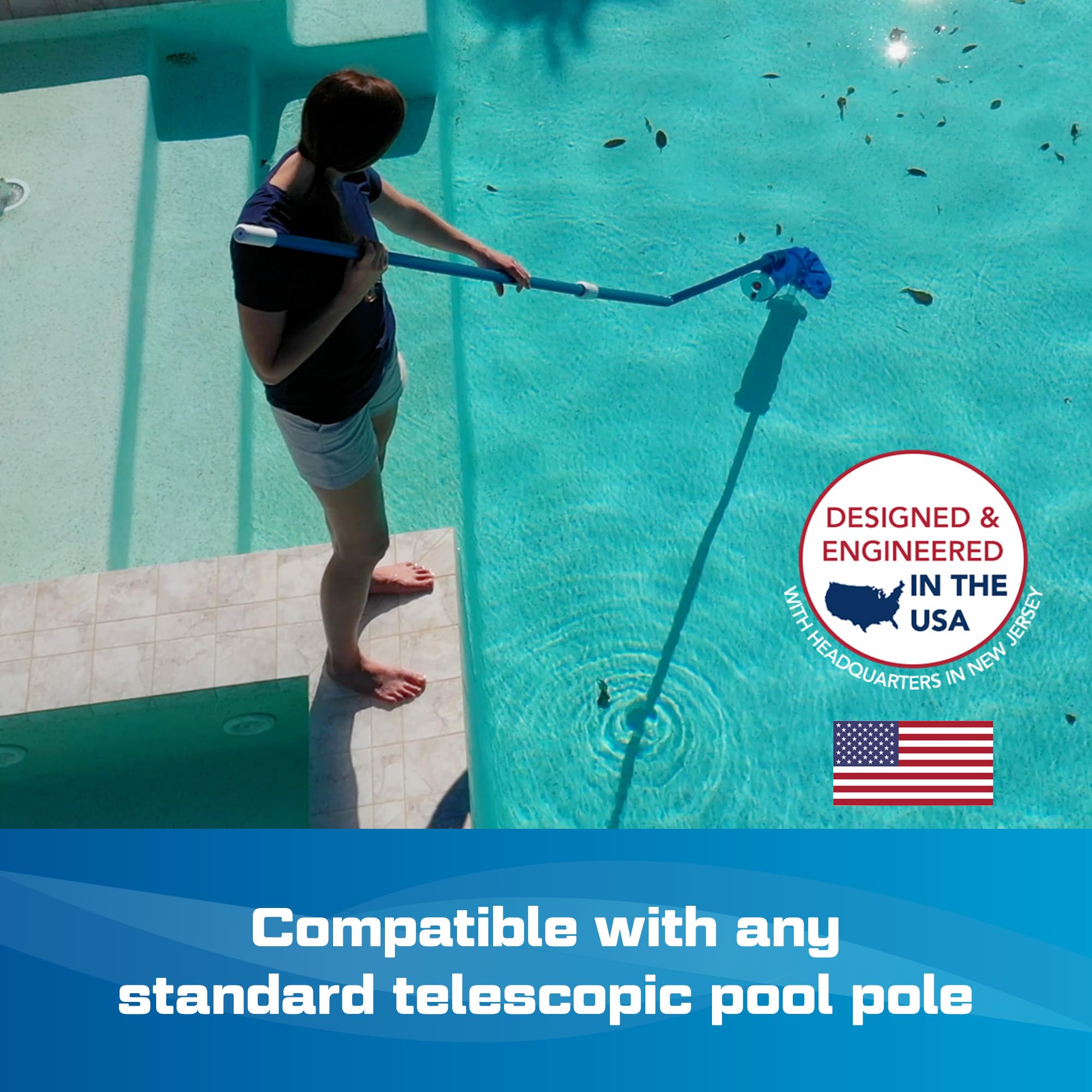 POOL BLASTER Catfish Ultra Rechargeable Battery-Powered Pool Cleaner - Ideal for In-Ground & Above Ground Pools to Remove Leaves, Dirt, Sand & Silt | Perfect for Weekly Pool Maintenance and Quick Cleanups