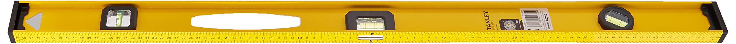 Stanley Pro-180 I-Beam Level with 3 Bubble Vials | 1000mm Aluminum Construction Level | Perfect for Carpentry, Masonry & DIY Home Projects