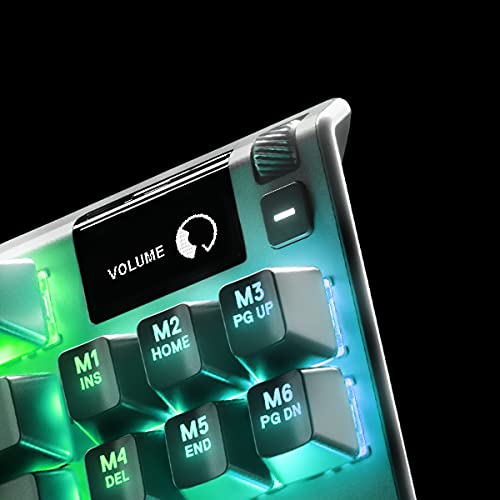 SteelSeries Apex 7 TKL Mechanical Gaming Keyboard with OLED Display & Brown Switches - US QWERTY Layout for PC, Mac, PS5, Xbox Gaming & Office Work
