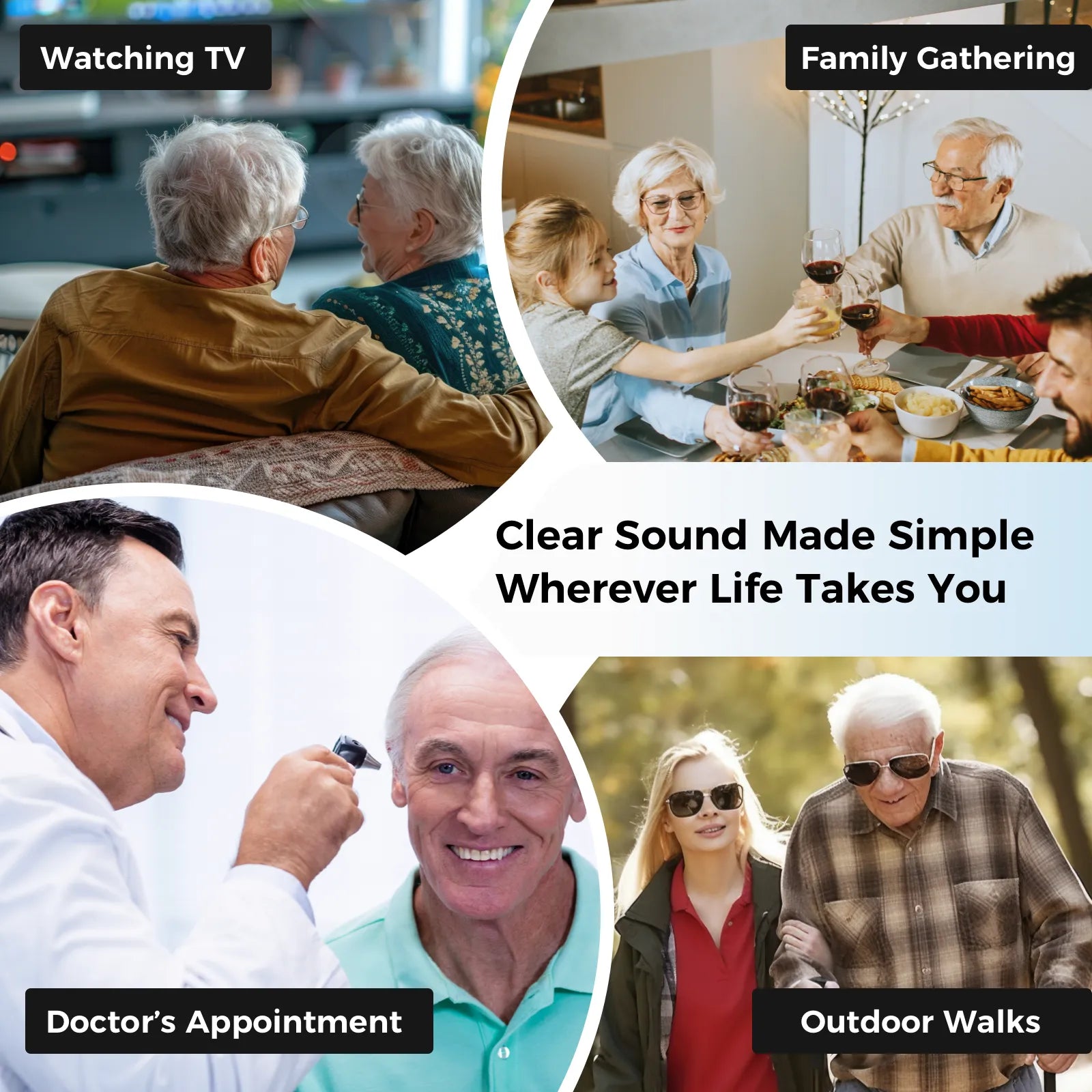Linner Saturn Series Mini CIC OTC Hearing Aids for Adults - Rechargeable Digital Hearing Amplifier with Noise Reduction for Clear Sound - Perfect for TV Watching, Conversations & Outdoor Activities