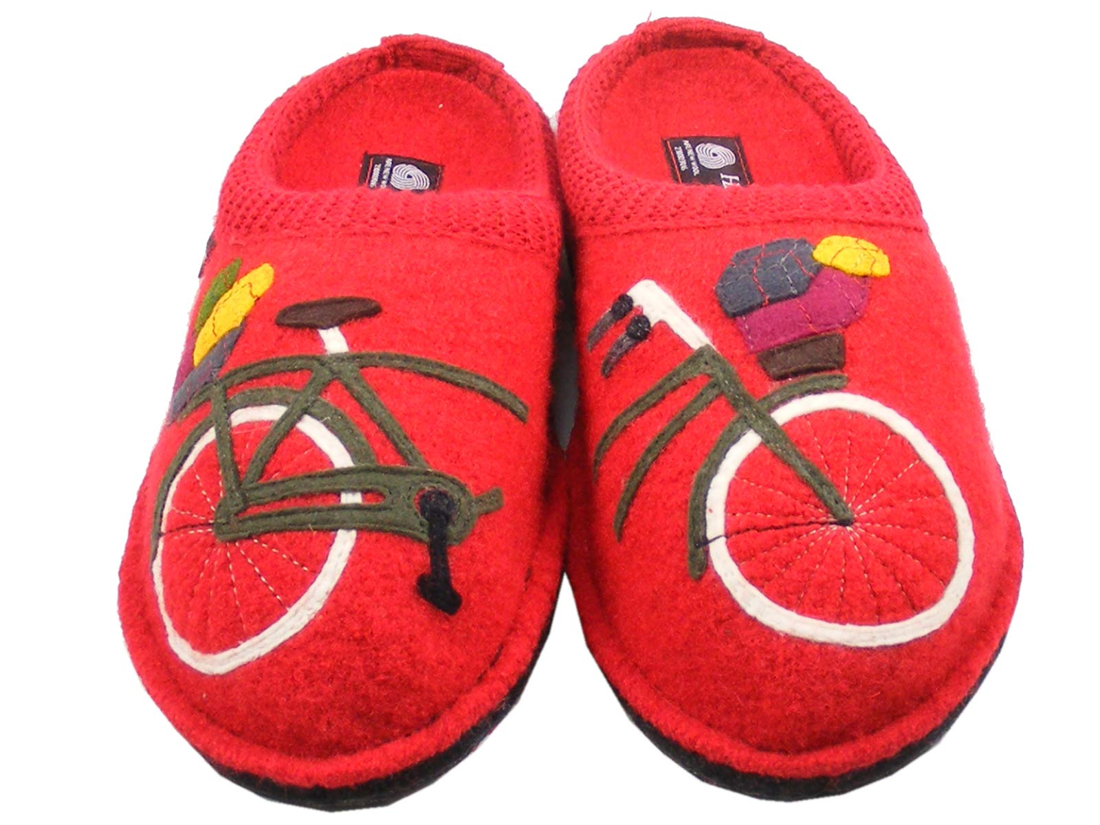 HAFLINGER Women's Cozy Open Back Slippers - Soft Wool House Shoes for Indoor Comfort & Relaxation at Home