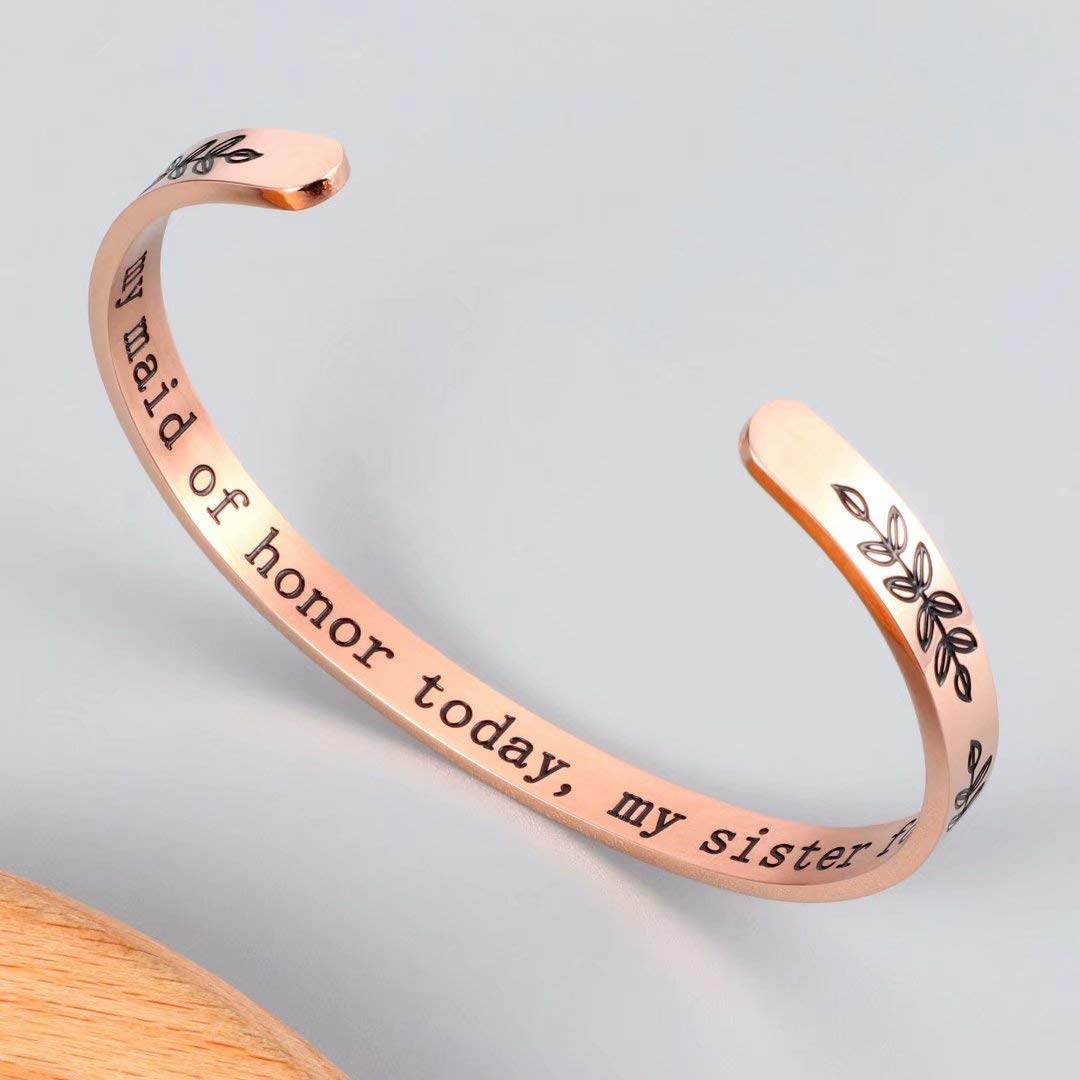 Inspirational Quote Bracelets for Women & Girls - Motivational Mantra Jewelry Gifts for Best Friend, Mom, Daughter, Sister (Birthday, Mother's Day Gift in Gift Box) | Perfect for Daily Wear, Special Occasions & Thoughtful Gifting