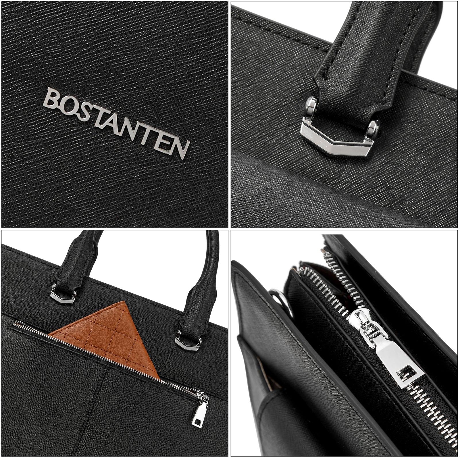 Premium Mizuki Modern Style Leather Briefcase for Business Professionals - Stylish & Durable Work Bag for Office, Commuting & Travel
