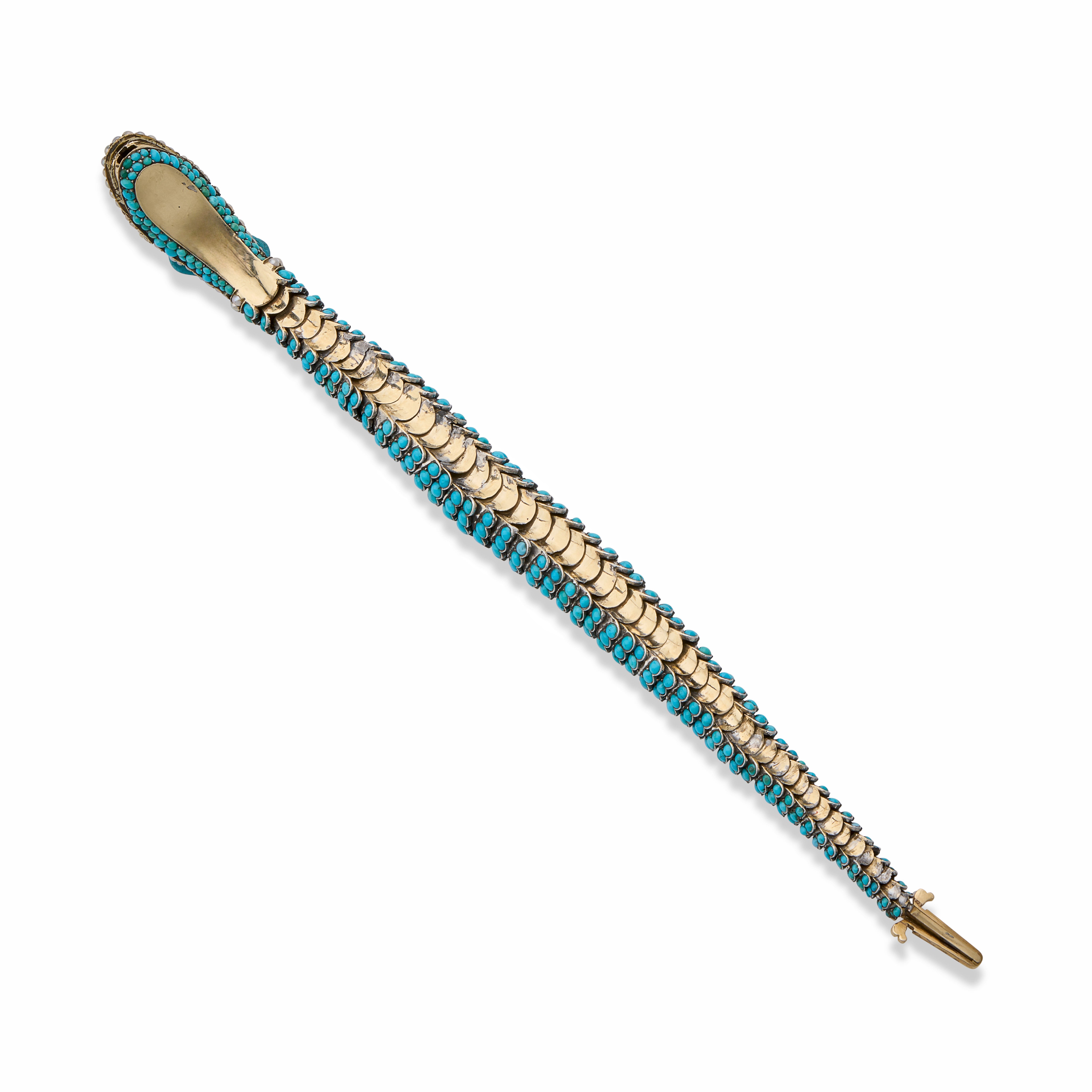 Vintage Turquoise Diamond Pearl Snake Bracelet - Elegant Jewelry for Women, Perfect for Parties, Weddings & Special Occasions