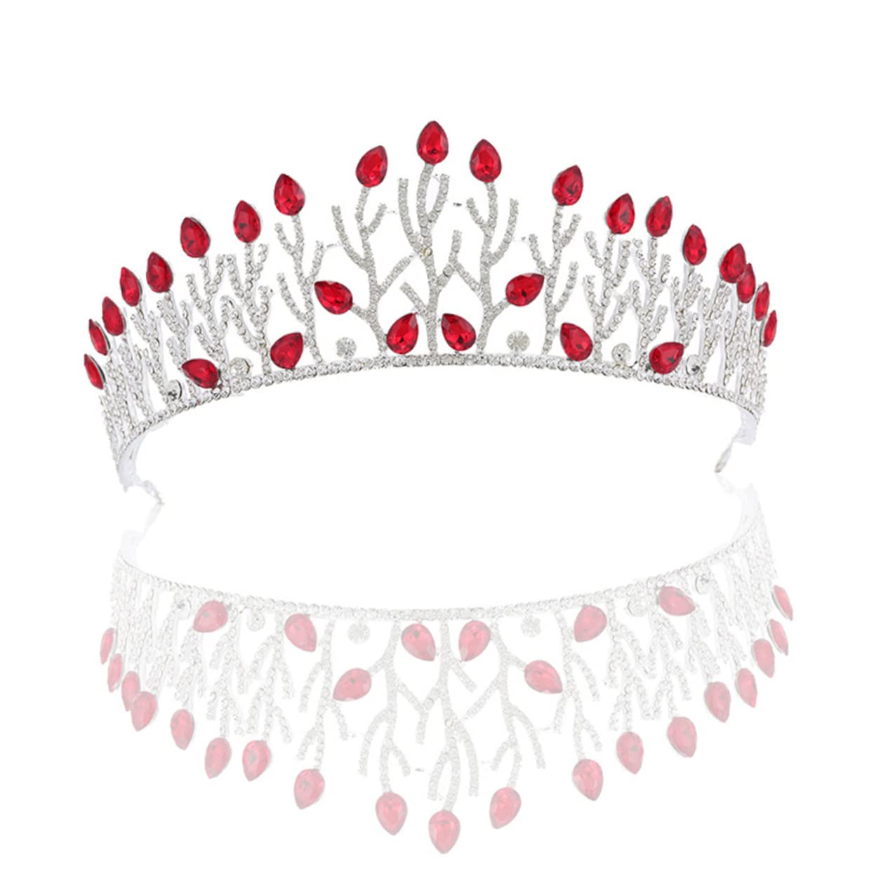 Minkissy Rhinestone Bridal Tiara for Women - Elegant Wedding Headpiece for Bride, Alloy Blue Crystal Headgear, Perfect for Bridal Shower, Wedding Ceremony & Special Occasions