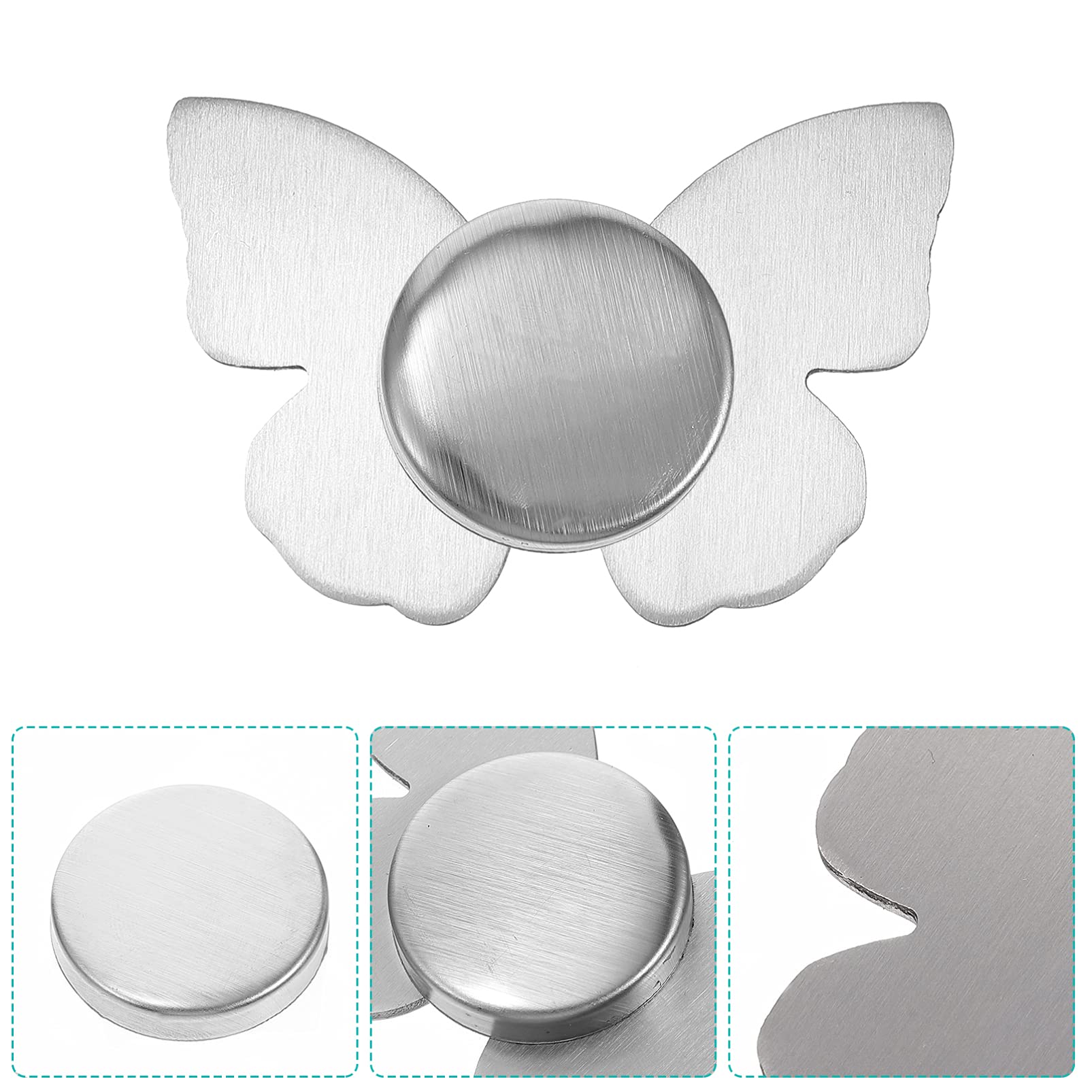 4 Pack Stainless Steel Magnetic Tablecloth Weights - Heavy Duty Tablecloth Clips for Outdoor Picnics, Parties & Windy Days - Secure Table Cover for Patio, Camping & BBQs