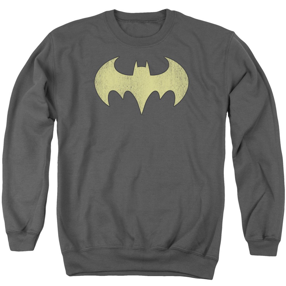 DC Batgirl Logo Distressed Unisex Crewneck Sweatshirt for Men & Women | Casual Streetwear, Cosplay & Superhero Fan Apparel