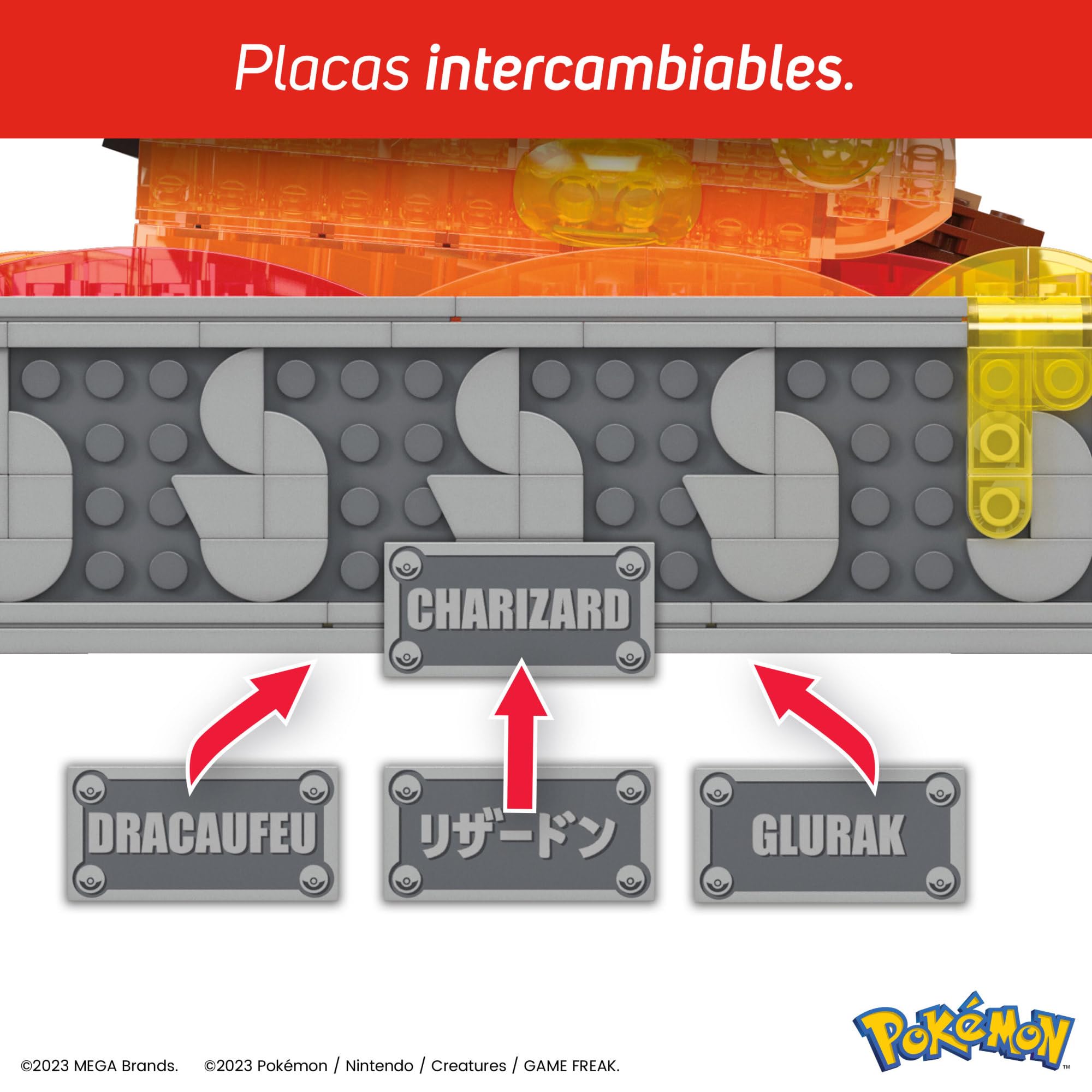 Mega Pokemon Charizard Building Blocks Set - 1600+ Pieces, Moving Toy for Kids & Adults Ages 12+ (Mattel HMW05) - Perfect for Collectors, Gifts & Creative Play