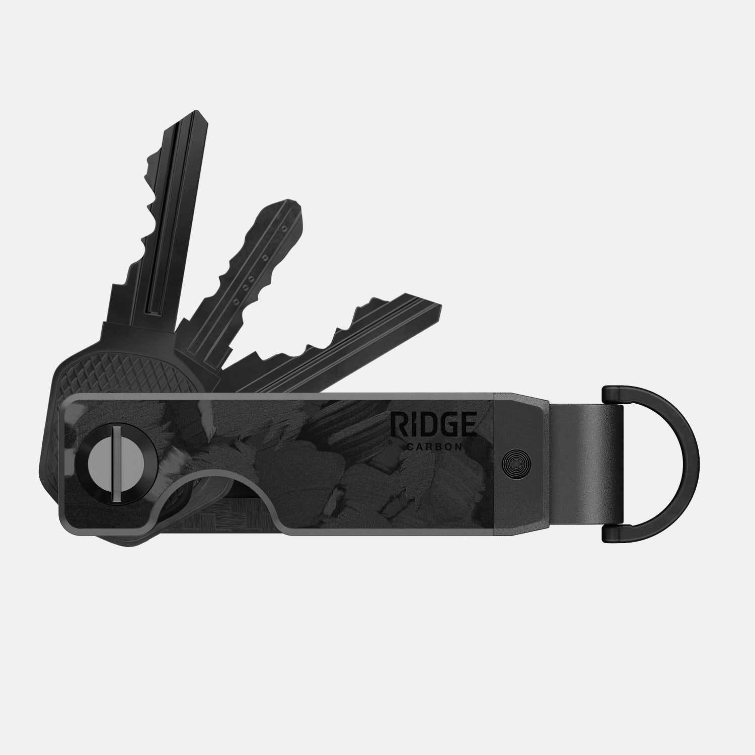 Premium Ridge KeyCase Forged Carbon - Slim RFID Blocking Key Holder for Men & Women - Perfect for Home, Office, Travel & Everyday Carry