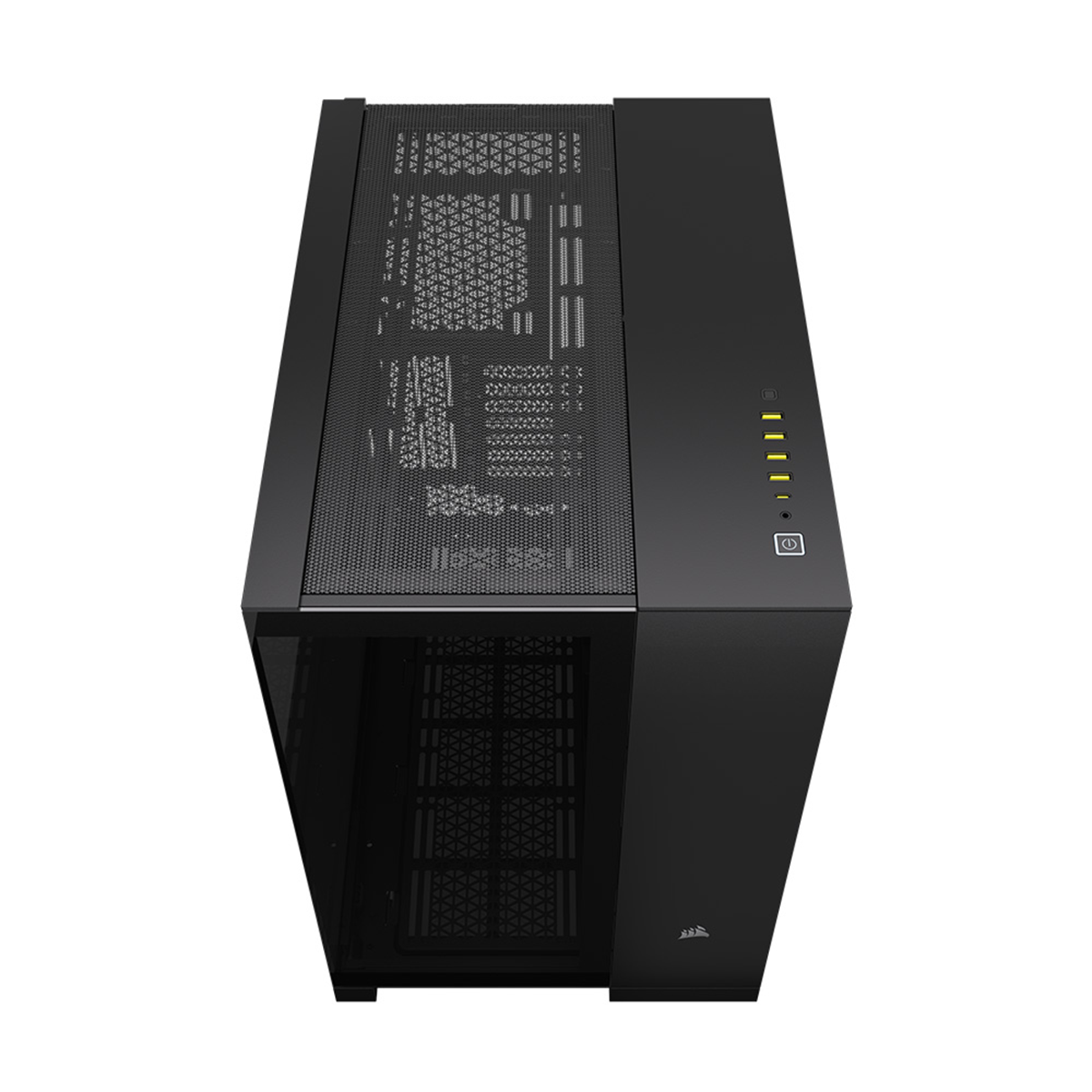 Corsair 6500X Mid Tower PC Case - Tempered Glass Side Panel, Black | High Airflow Gaming Computer Case for Custom Builds & Workstations