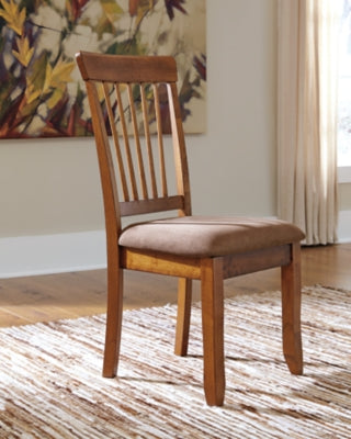 Berringer Dining Chairs Set of 2 - Modern Wooden Kitchen Chairs with Padded Seat - Perfect for Dining Room, Kitchen, Breakfast Nook & Small Spaces
