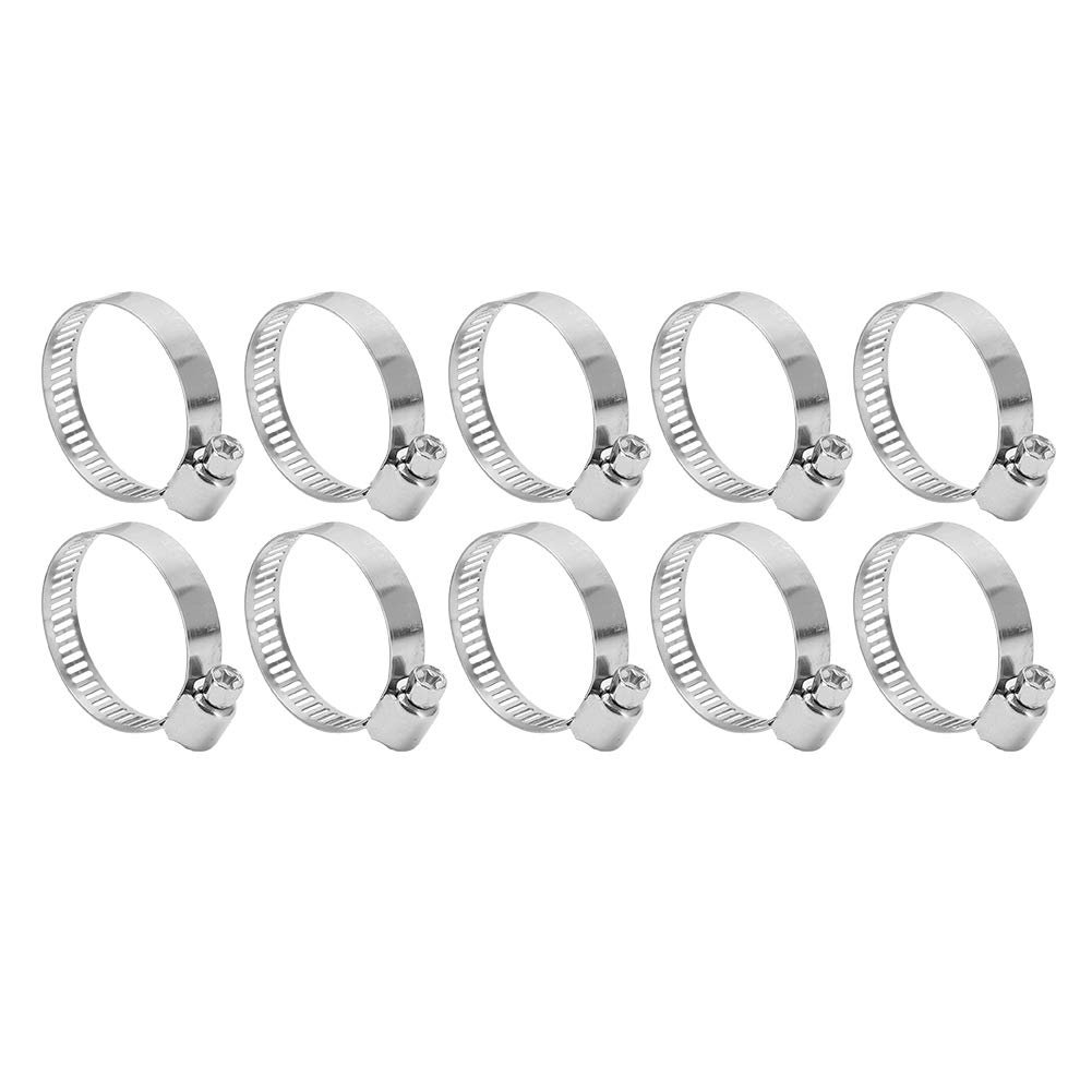 Wosume 3.5cm Stainless Steel Hose Clamps - Heavy Duty Water Pipe Fasteners for Secure Connections | Perfect for Plumbing, Automotive & Home Repair Applications
