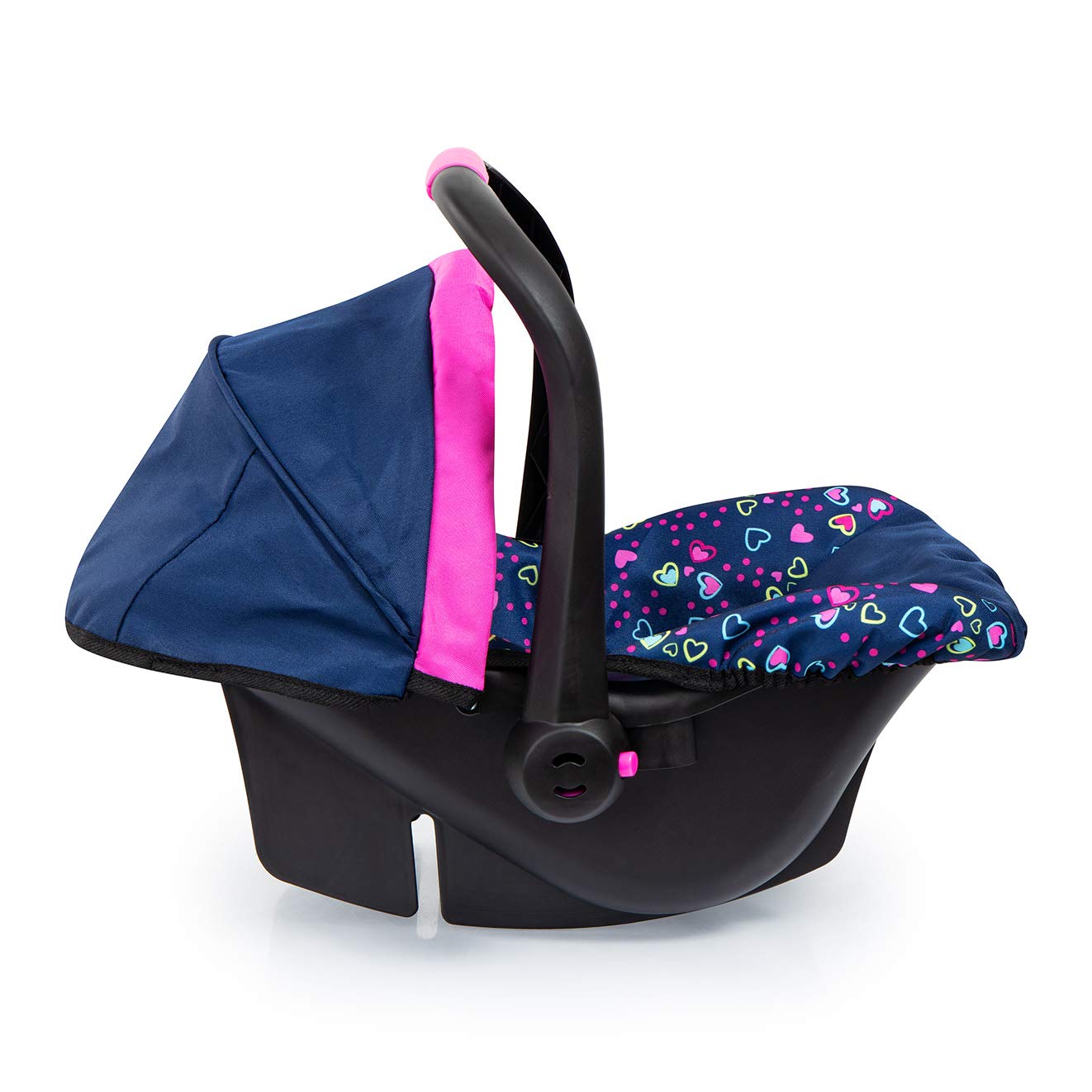 Bayer Design 67917AA Easy Go Doll Car Seat with Safety Belt - Blue, Pink, Mermaid | Baby Doll Accessories for Pretend Play & Role Play Games