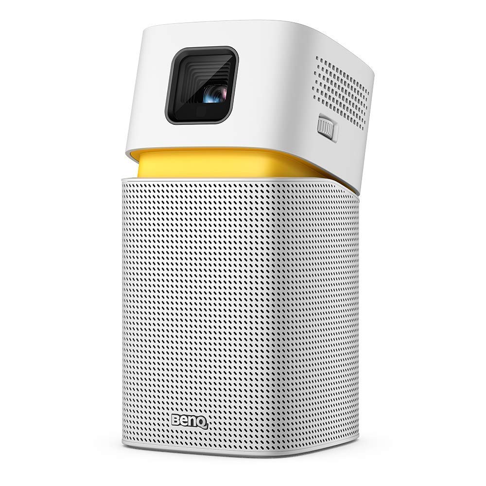 BenQ GV1 Wireless Mini Portable Projector with Google Cast & AirPlay | Bluetooth Speaker | Wi-Fi & Wireless Display | USB-C & HDMI | Ideal for Home Theater, Outdoor Movies & Business Presentations (Renewed)