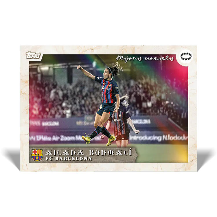 Topps Aitana Bonmatí Curated Soccer Trading Card Set - Limited Edition Collectible for Fans & Sports Memorabilia Enthusiasts - Perfect for Display, Gifts, and Card Collections