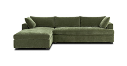 Milo Left-Facing Sleeper Sectional Sofa with Recliner - Modern L-Shaped Couch for Living Room, Family Room, and Home Theater Comfort