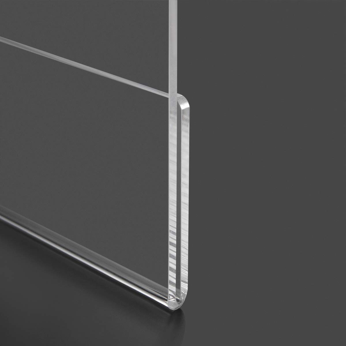HIIMIEI 8.5x11 Acrylic Wall Sign Holder with 3M Tape (6 Pack + 30 Pack) - Clear Plastic Document Frames for Office, Retail, Restaurants & Home Decor