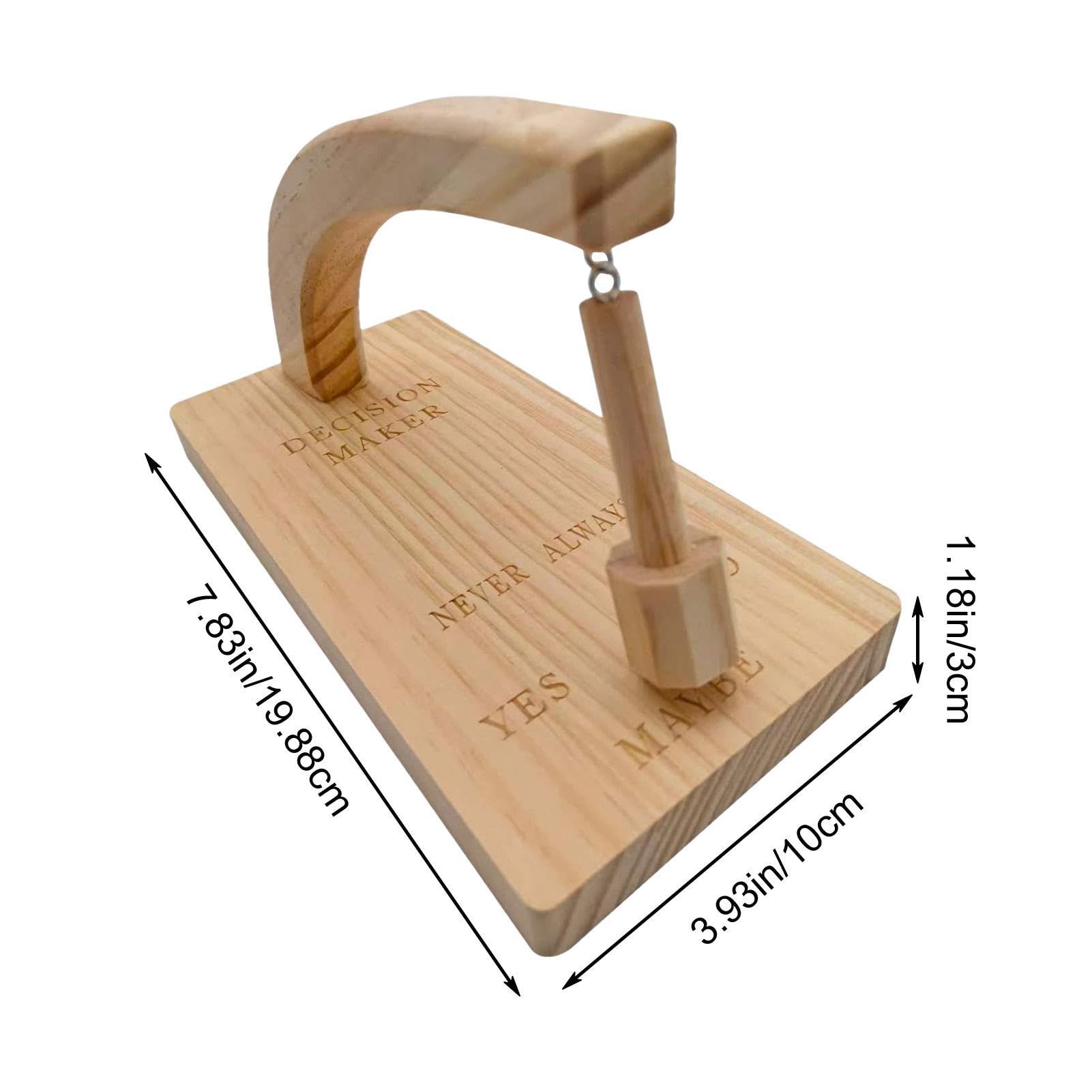 Magnetic Decision Maker Toy - Wooden Swing Pendulum for Indecisive Moments | Fun & Stress-Relief Gift for Office, Home, or Party Games