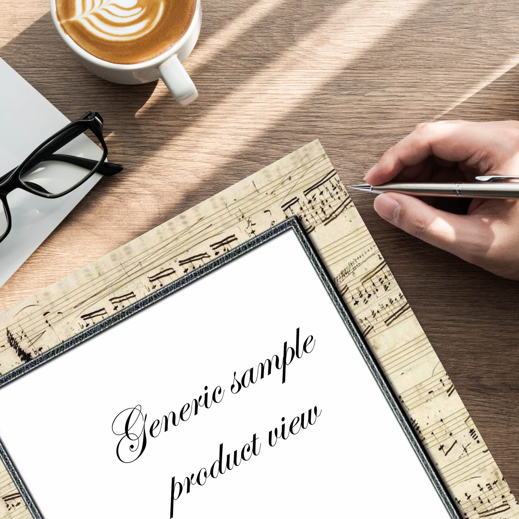 Premium Music-Themed Letterhead Paper - 100 Sheets for Laser & Inkjet Printers - Perfect for Band Flyers, Music Lessons & Composer Stationery