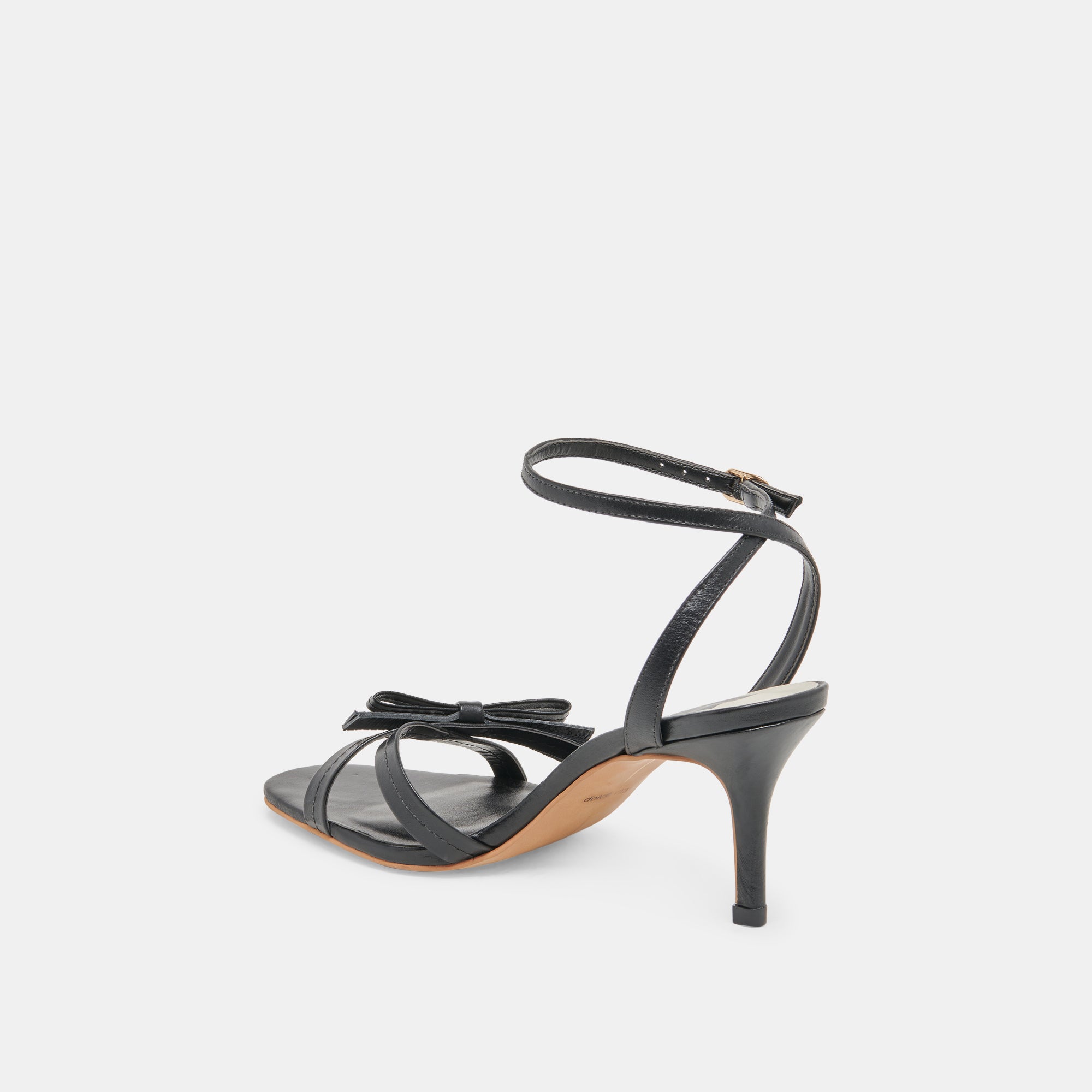 GALOR Women's Black Leather High Heels - Stylish & Comfortable Dress Shoes for Party, Wedding & Evening Events