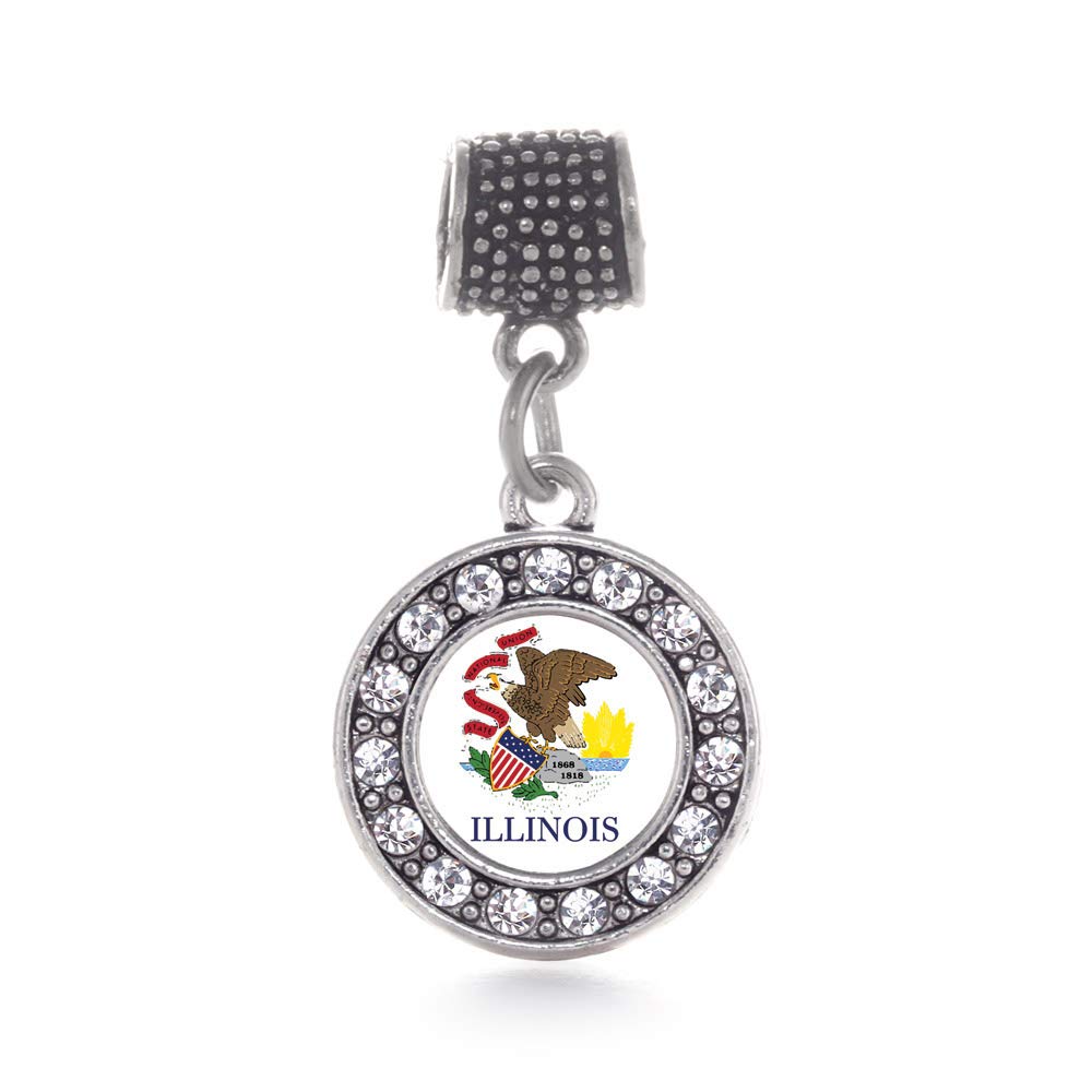 Inspired Silver - Sterling Silver Circle Charm Bracelet with Cubic Zirconia Jewelry for Women, Perfect for Everyday Wear & Special Occasions