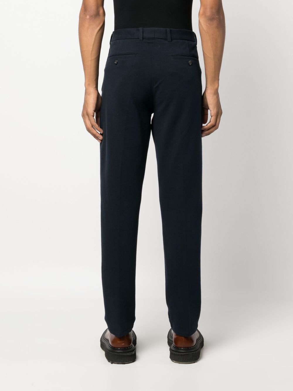 Circolo 1901 Men's Blue Dress Pants - Slim Fit Formal Trousers for Business, Office & Wedding Occasions