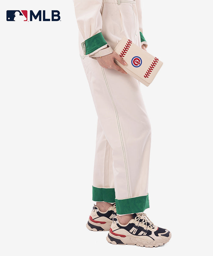 Authentic MLB Chicago Cubs Genuine Leather Wallet for Men - Stylish & Durable Bifold Wallet for Baseball Fans - Perfect for Gifts, Game Days & Everyday Use