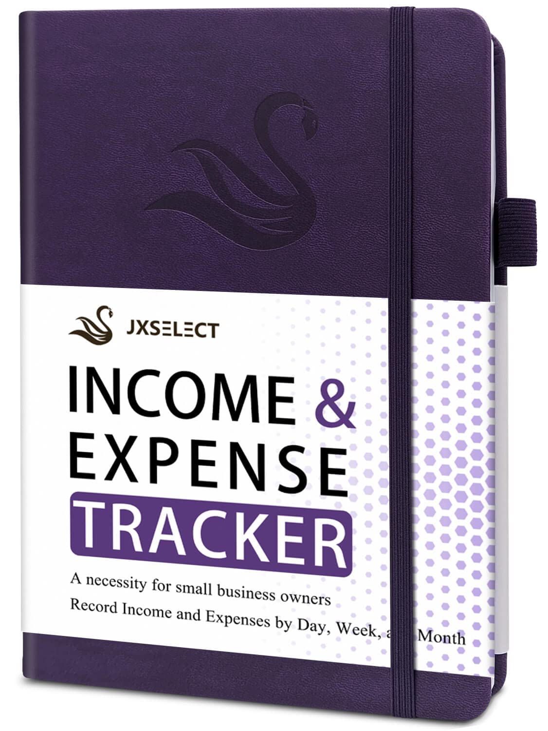 JXSELECT Elegant Income and Expense Tracker Notebook - Small Business Accounting Ledger Book with Undated Bookkeeping Records - 5.7